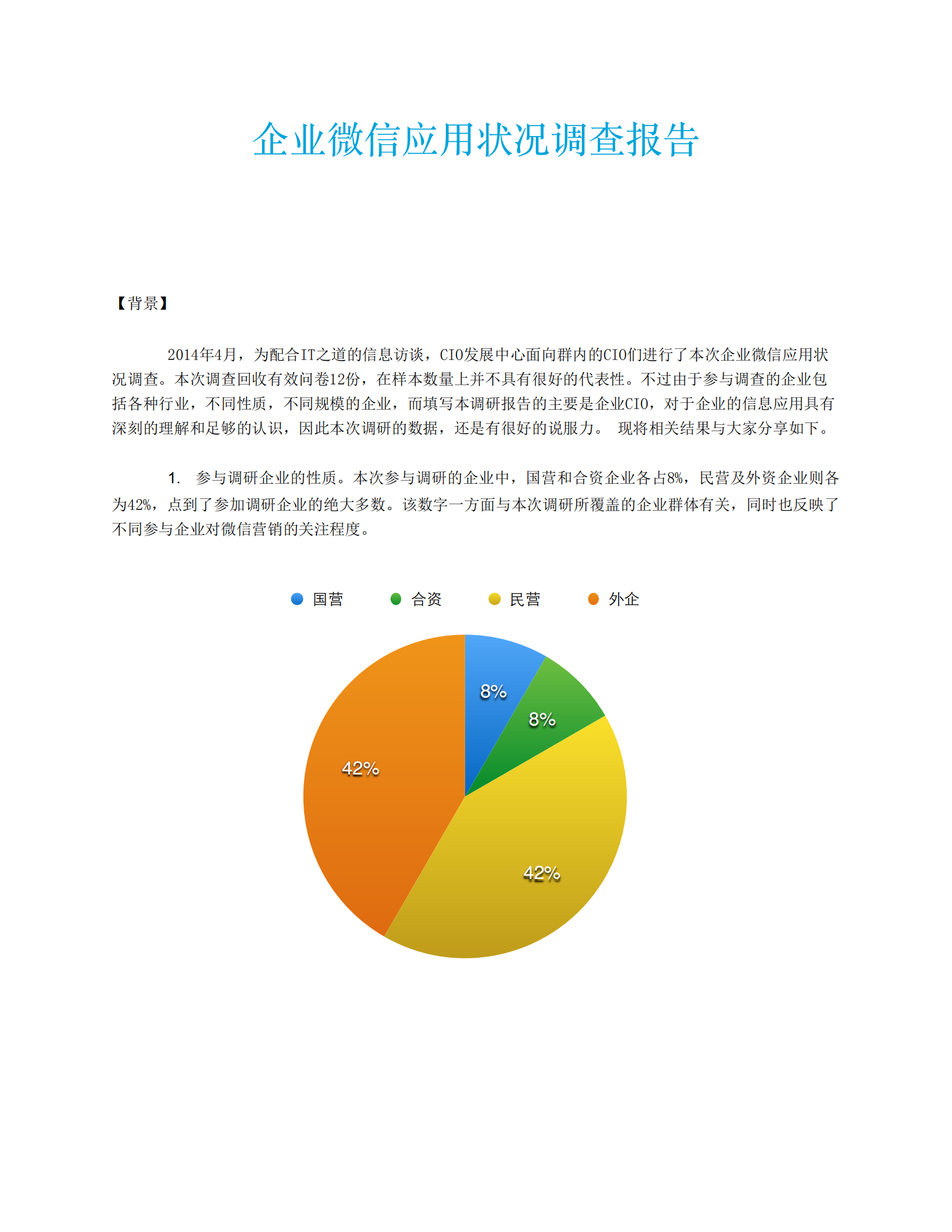 企业微信应_状况调查报告_ITIL之家(www.itilzj.com)_.PDF 第1页