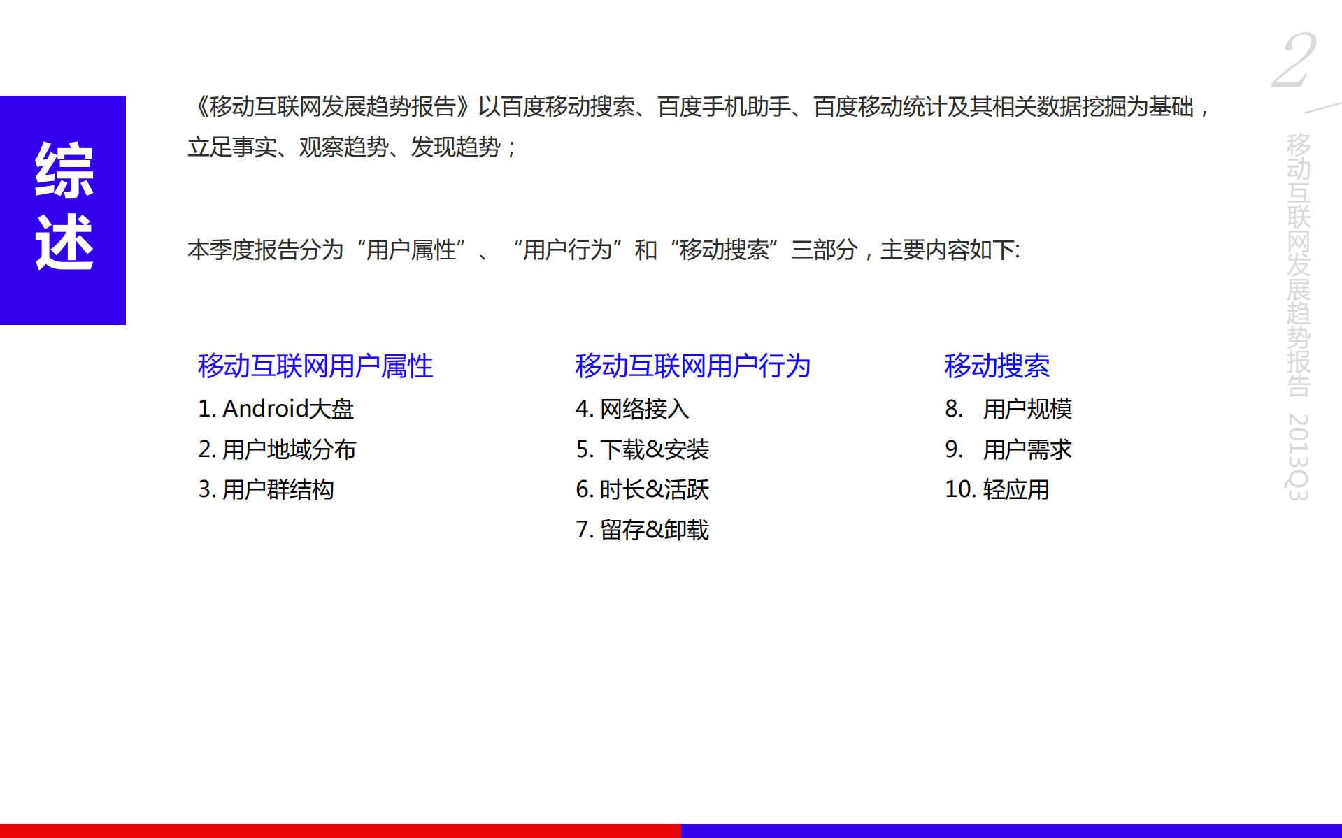 百度移动互联网发展趋势报告2013Q3_ITIL之家(www.itilzj.com)_.PDF 第2页
