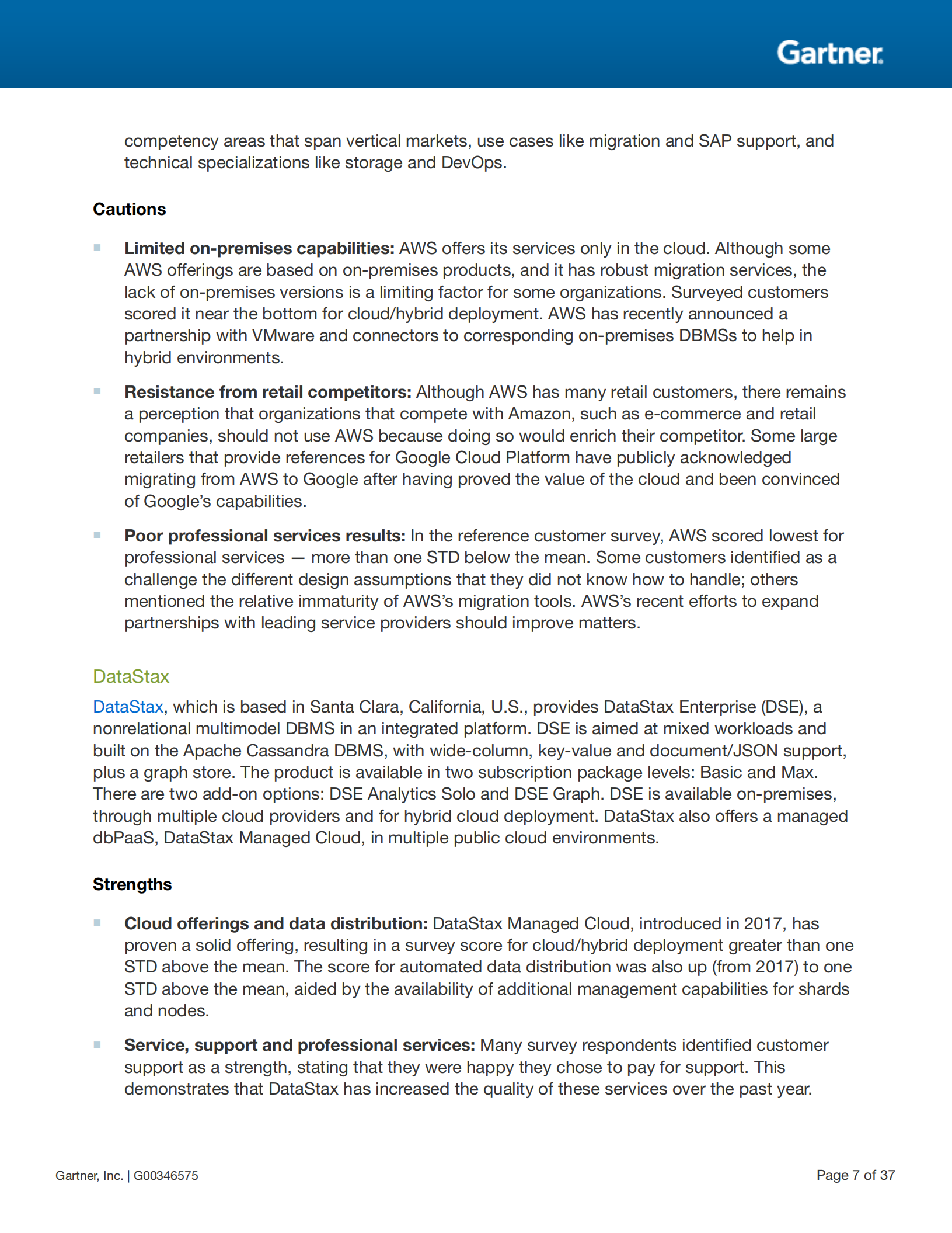 Gartner2018全球数据库魔力象限报告_ITIL之家(www.itilzj.com)_.PDF 第7页