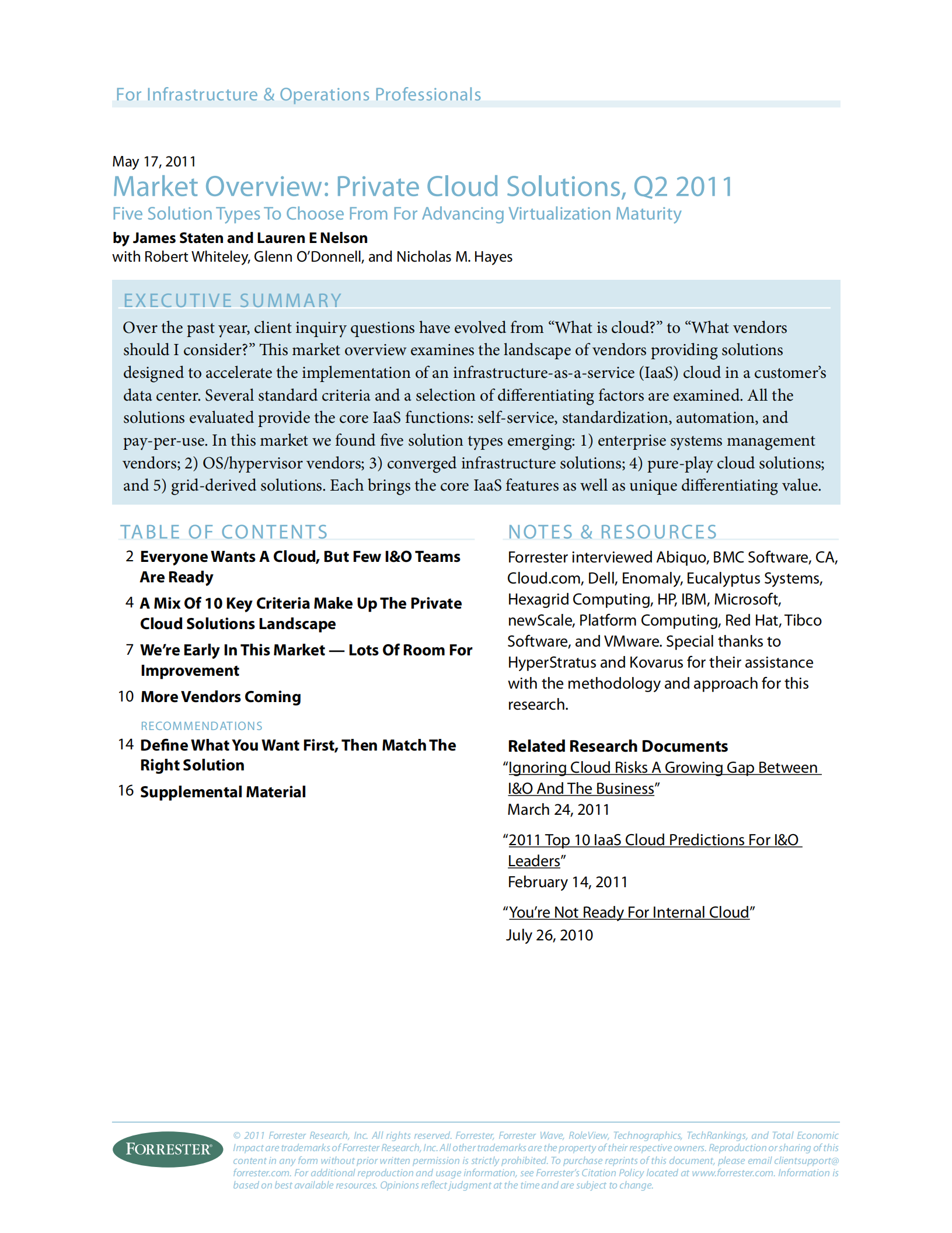 Forrester私有云方案评价报告_ITIL之家(www.itilzj.com)_.PDF 第2页