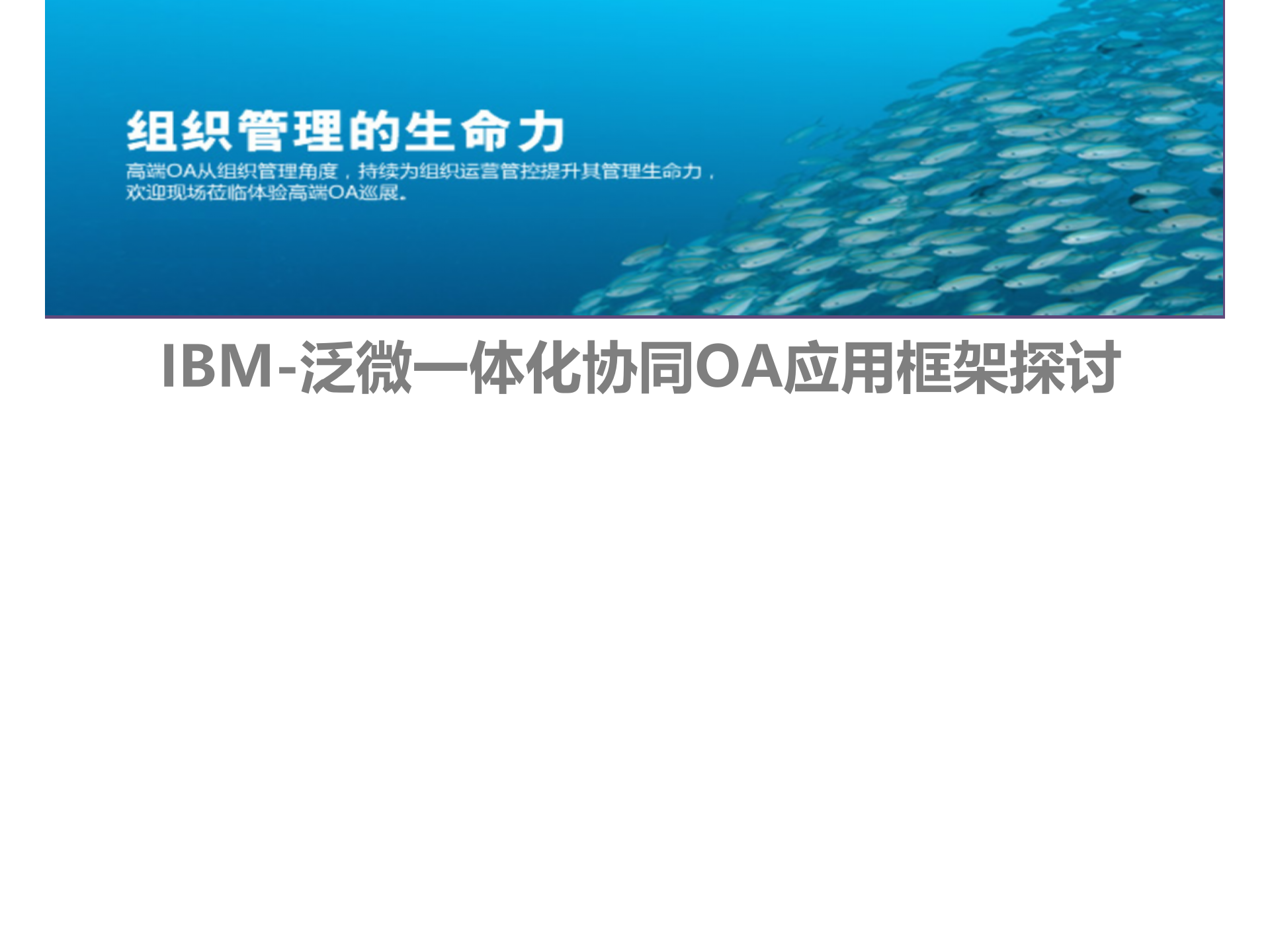IBM泛微一体化协同OA解决方案交流_ITIL之家(www.itilzj.com)_.PPTX 第3页