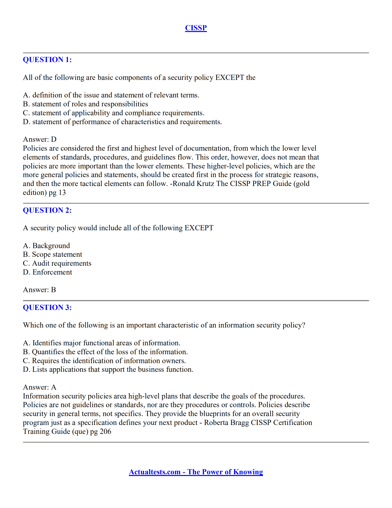 1400道CISSP考试模拟题(有答案-有解释)_ITIL之家(www.itilzj.com)_.pdf 第2页