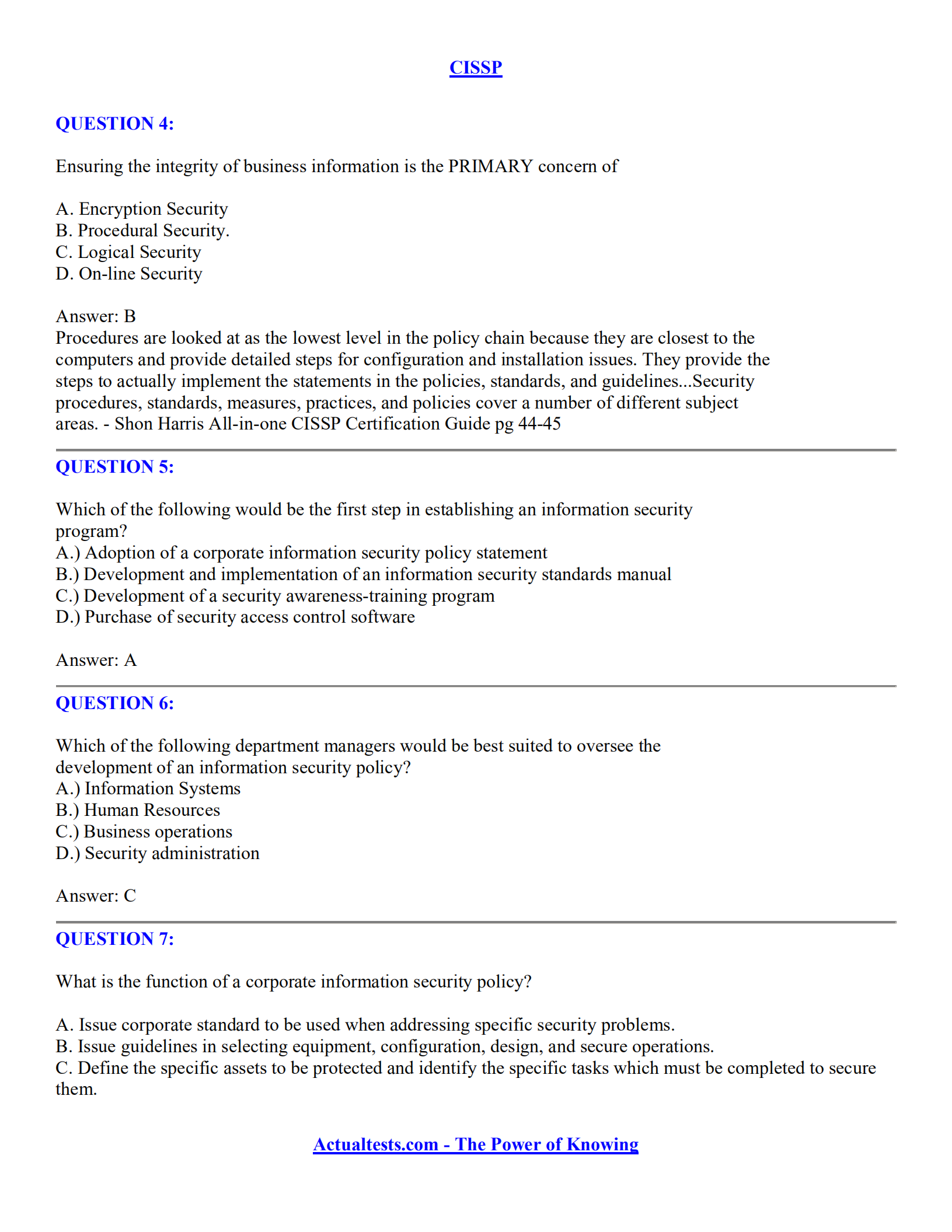 1400道CISSP考试模拟题(有答案-有解释)_ITIL之家(www.itilzj.com)_.pdf 第3页