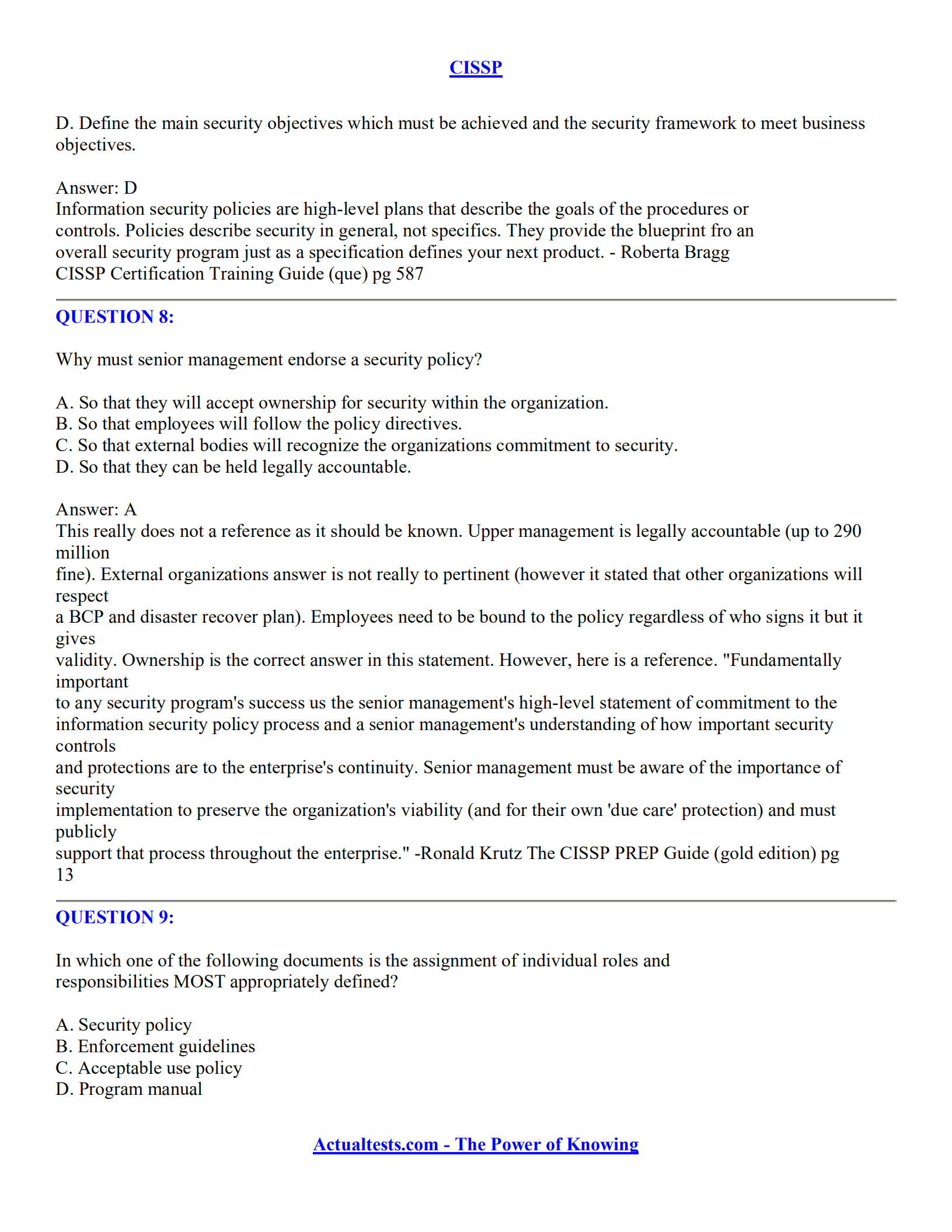 1400道CISSP考试模拟题(有答案-有解释)_ITIL之家(www.itilzj.com)_.pdf 第4页