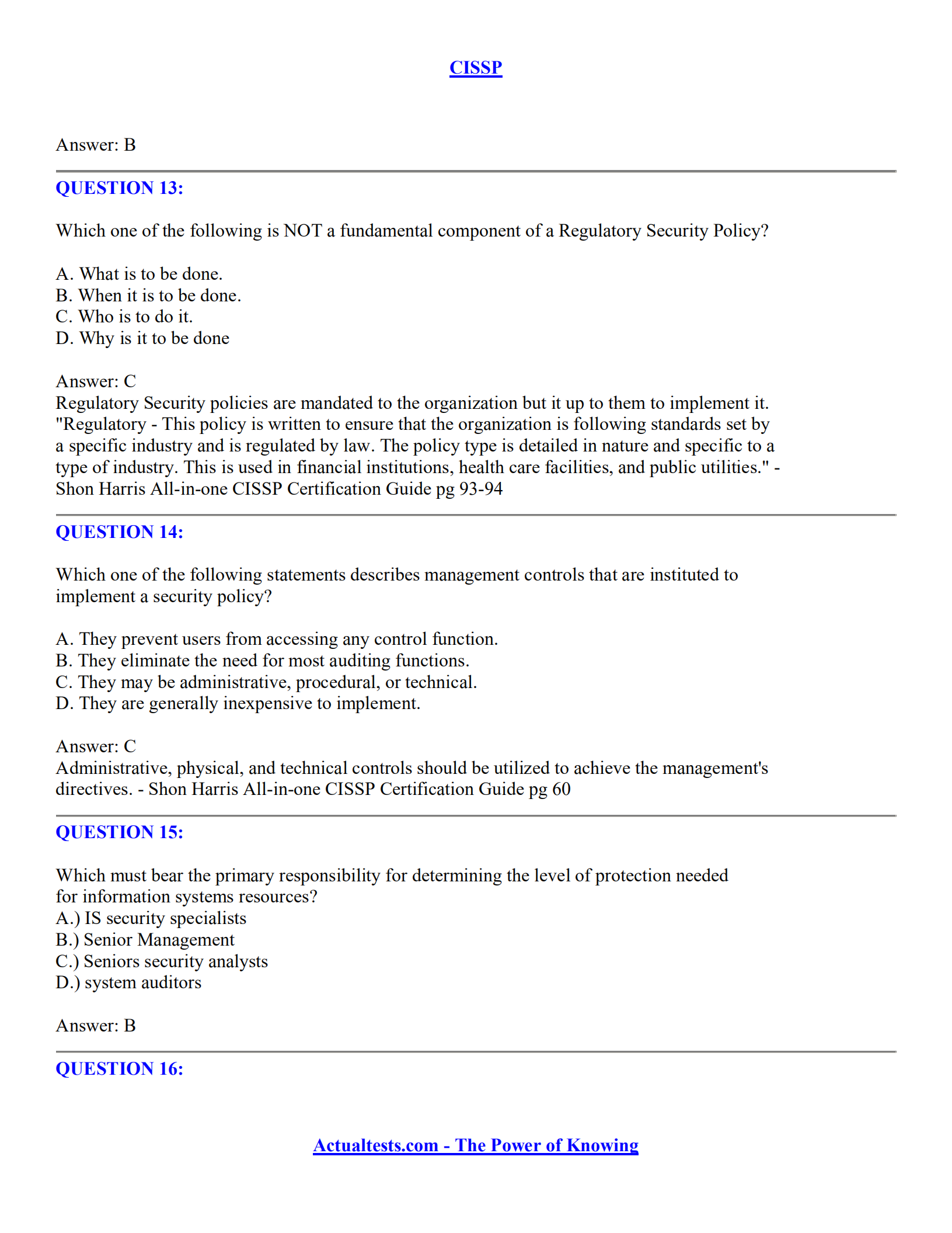 1400道CISSP考试模拟题(有答案-有解释)_ITIL之家(www.itilzj.com)_.pdf 第6页