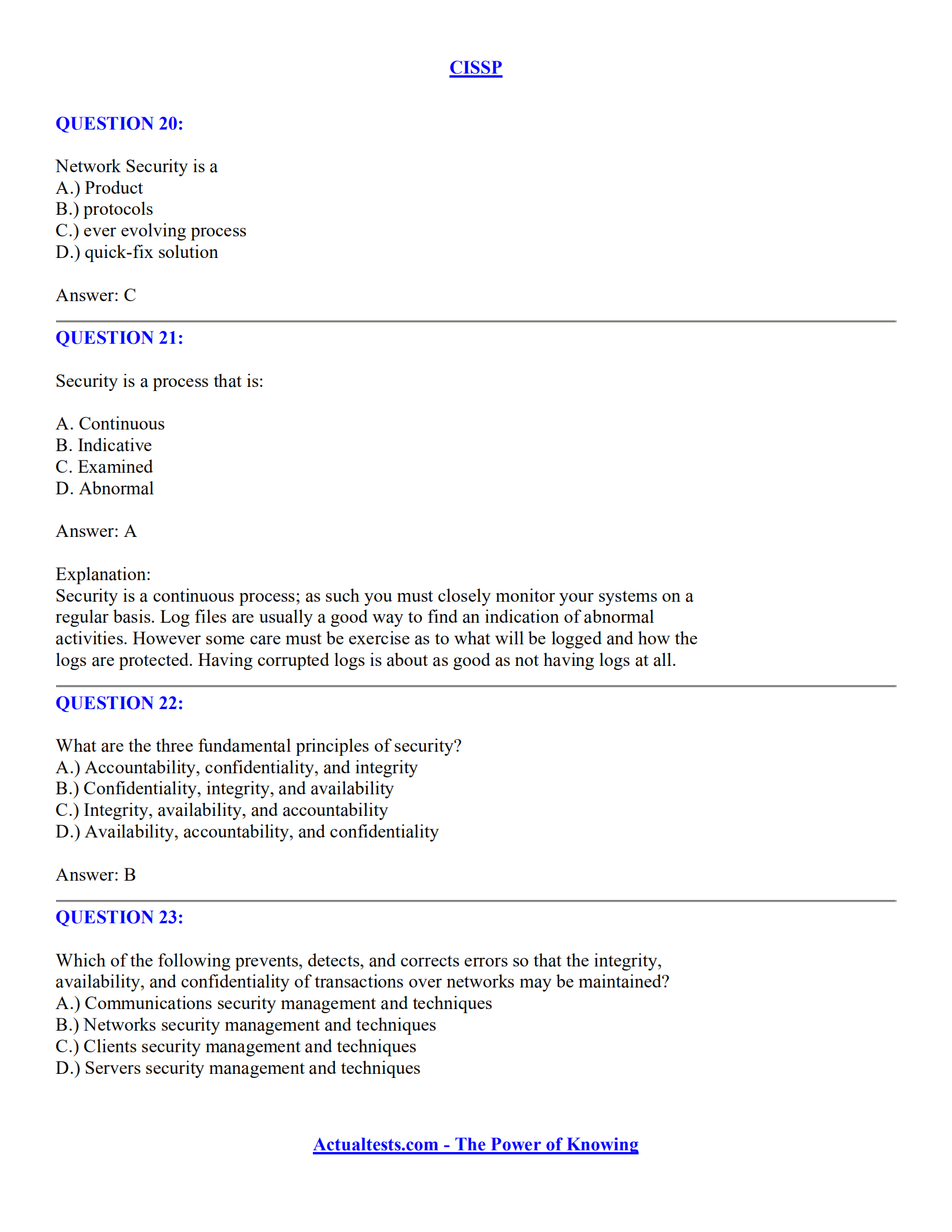 1400道CISSP考试模拟题(有答案-有解释)_ITIL之家(www.itilzj.com)_.pdf 第8页