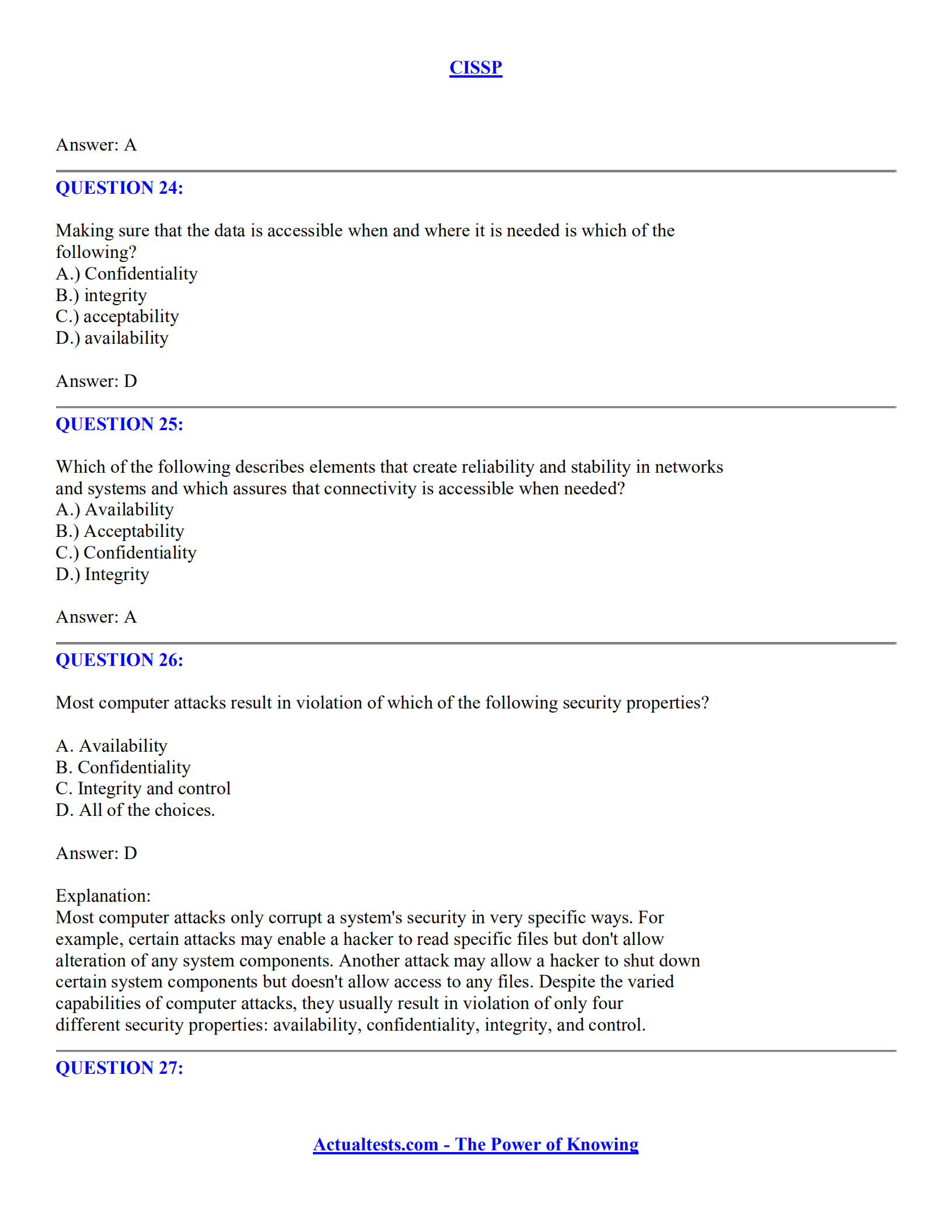 1400道CISSP考试模拟题(有答案-有解释)_ITIL之家(www.itilzj.com)_.pdf 第9页