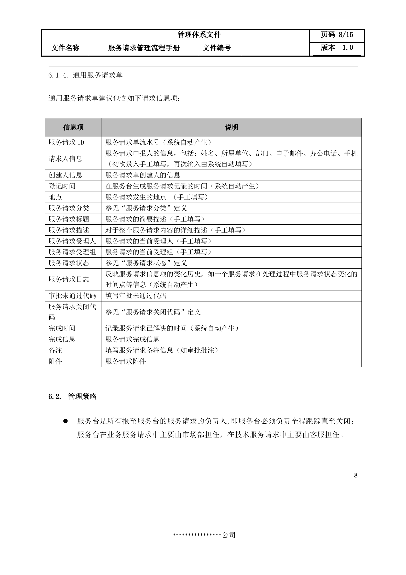 5服务请求管理流程设计文档.docx 第8页
