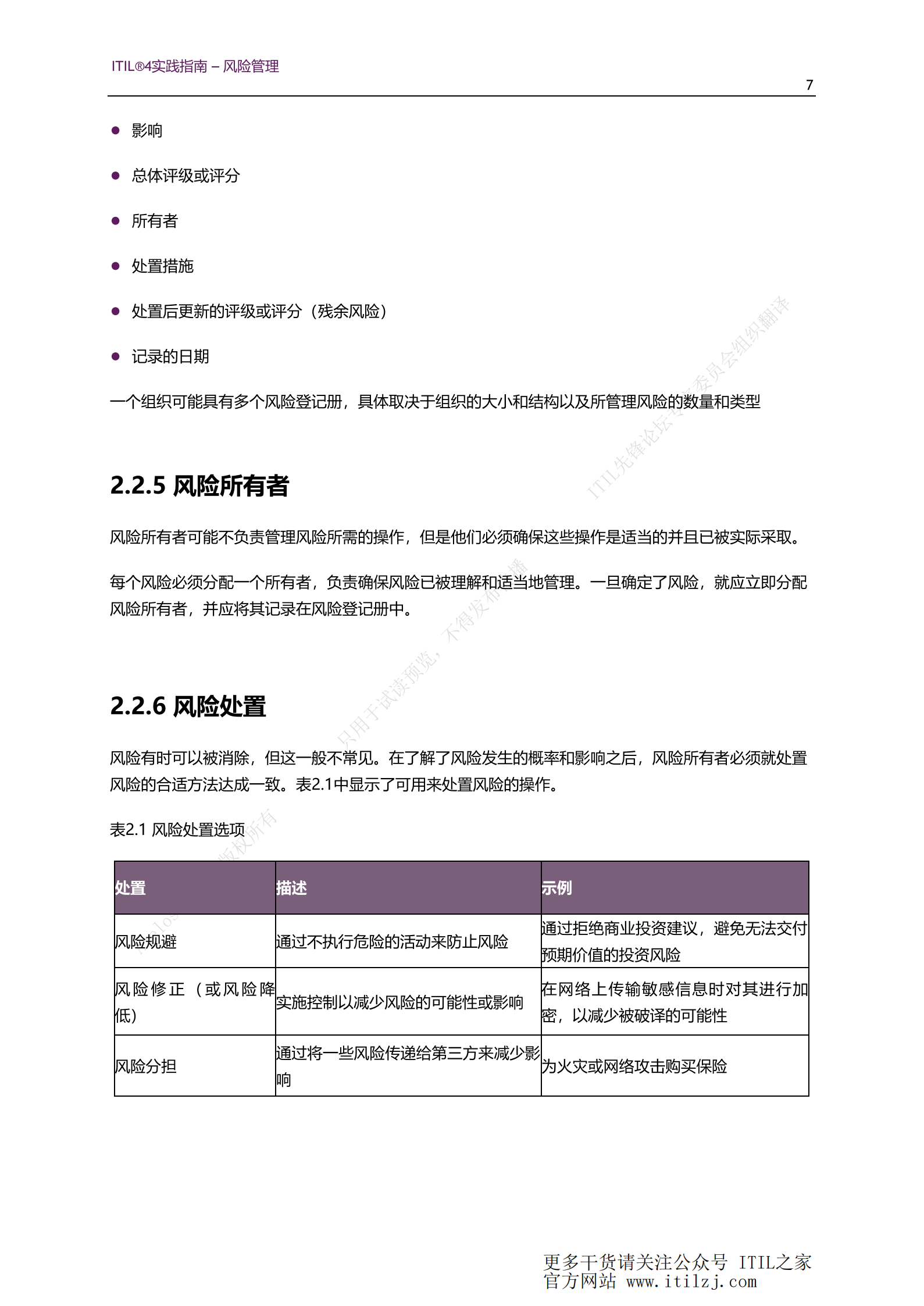 ITIL 4风险管理实践_ITIL之家(www.itilzj.com)_.pdf 第7页