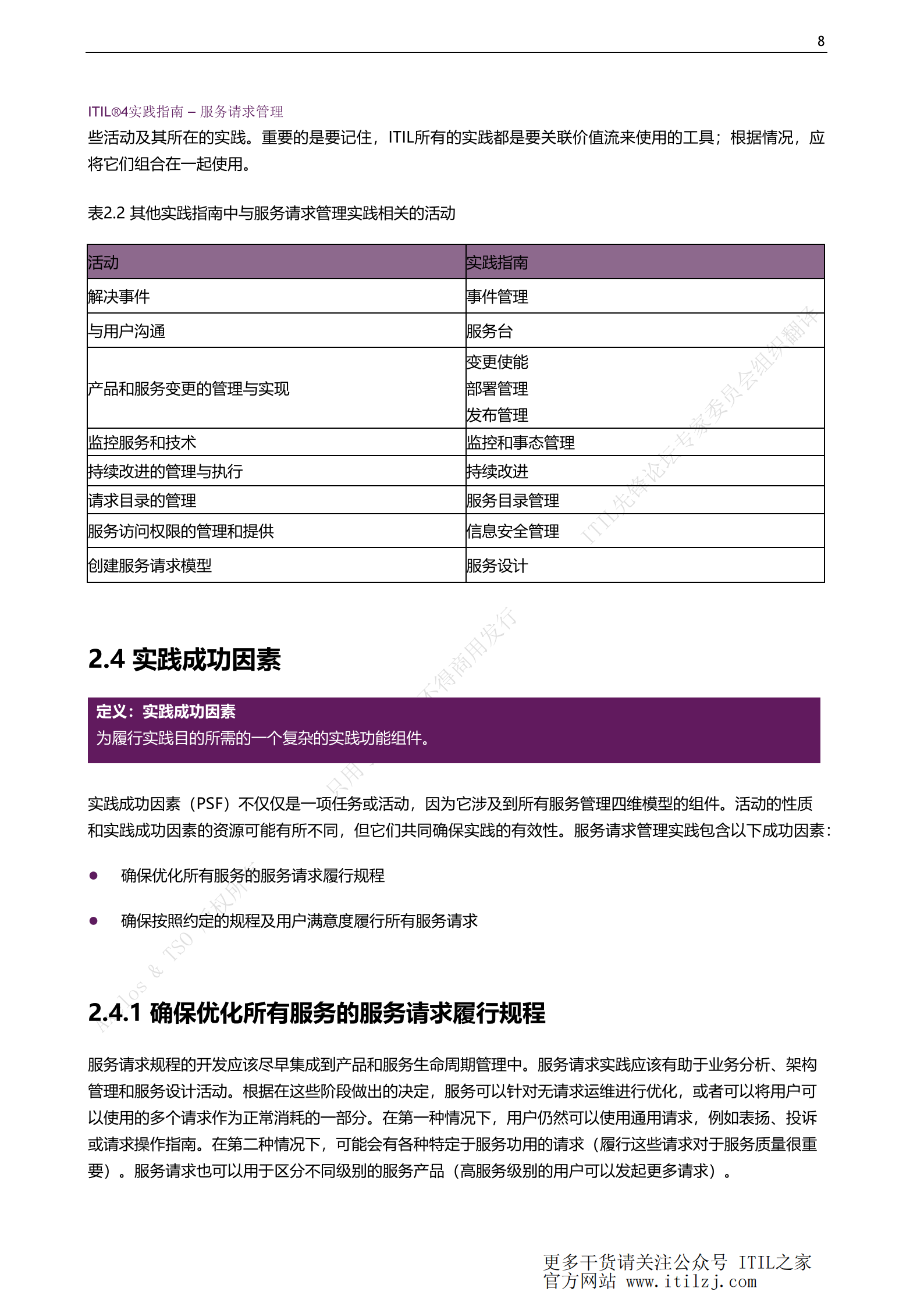 ITIL 4服务请求管理实践_ITIL之家(www.itilzj.com)_.pdf 第8页