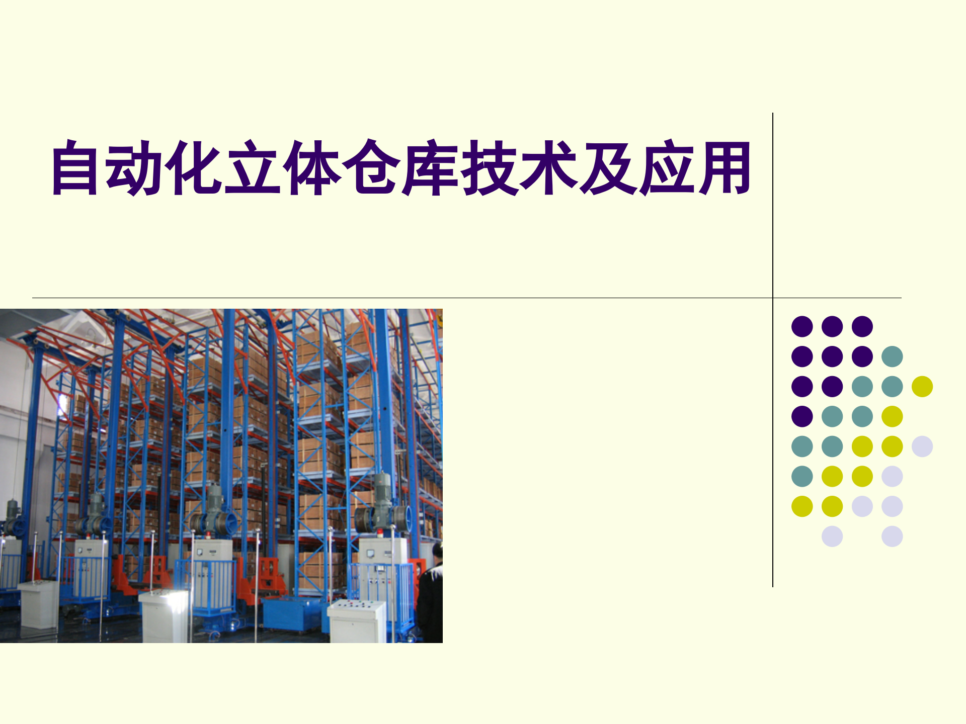 自动化立体仓库技术及应用_ITIL之家(www.itilzj.com)_.PPT 第1页