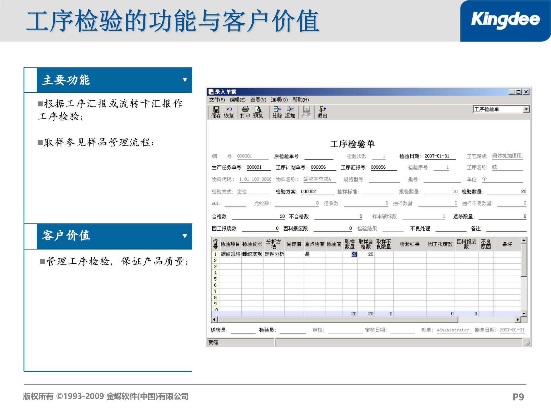 金蝶K3质量管理功能解决方案_ITIL之家(www.itilzj.com)_.PPT 第9页