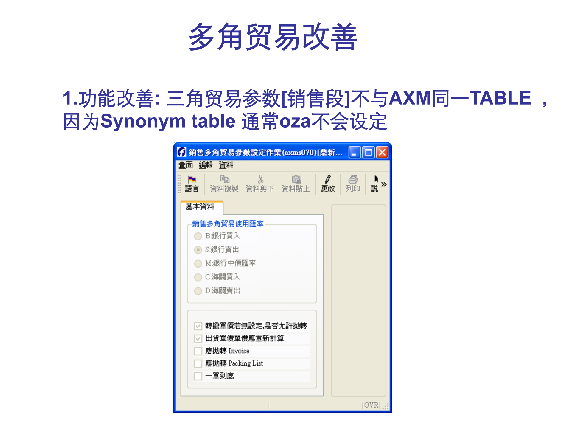 SAP-ERP资料：多角贸易改善_ITIL之家(www.itilzj.com)_.PPT 第1页