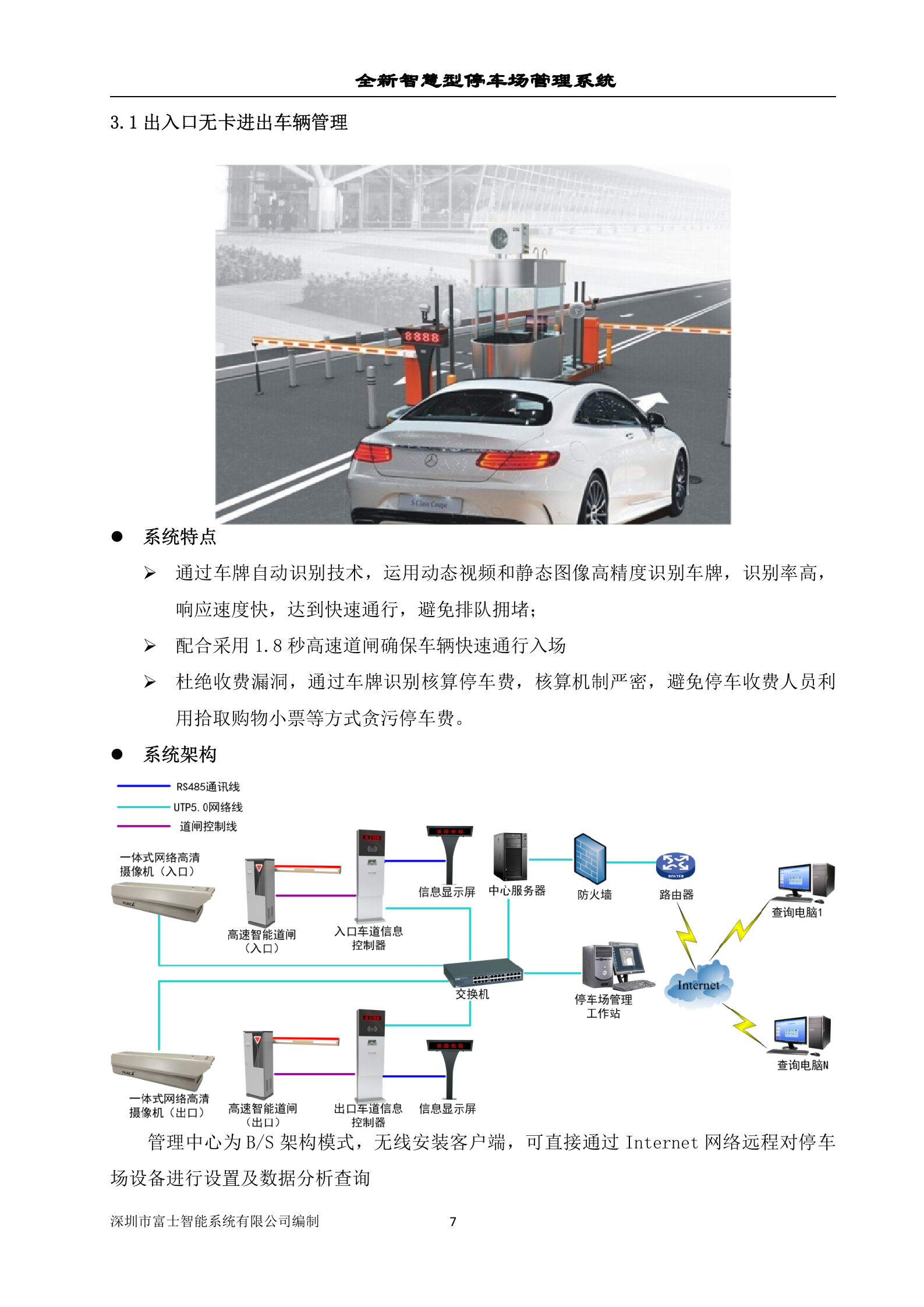 富士智能智慧型停车场管理系统解决方案_ITIL之家(www.itilzj.com)_.DOC 第7页