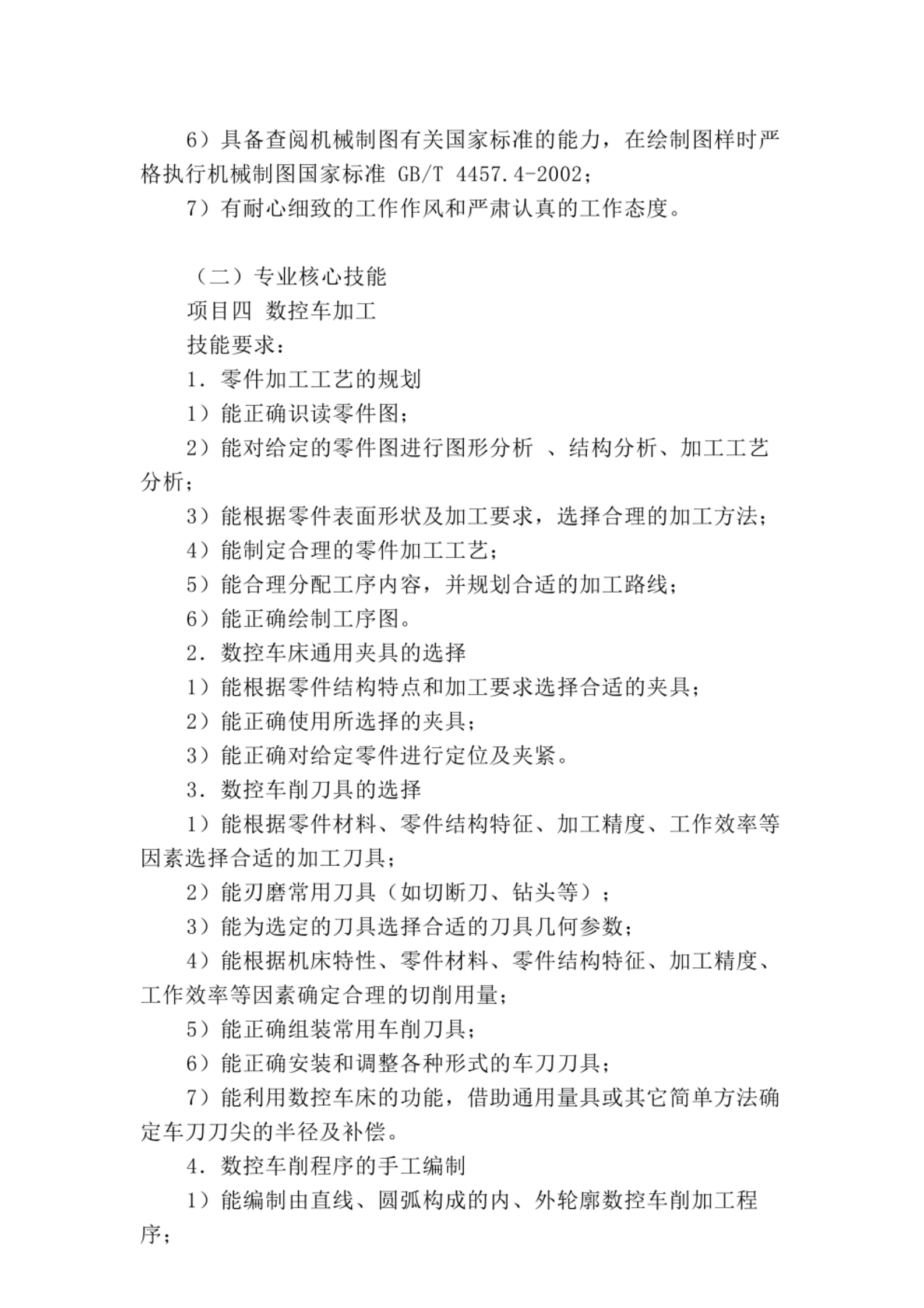 数控技术专业技能考核标准及题库 第7页