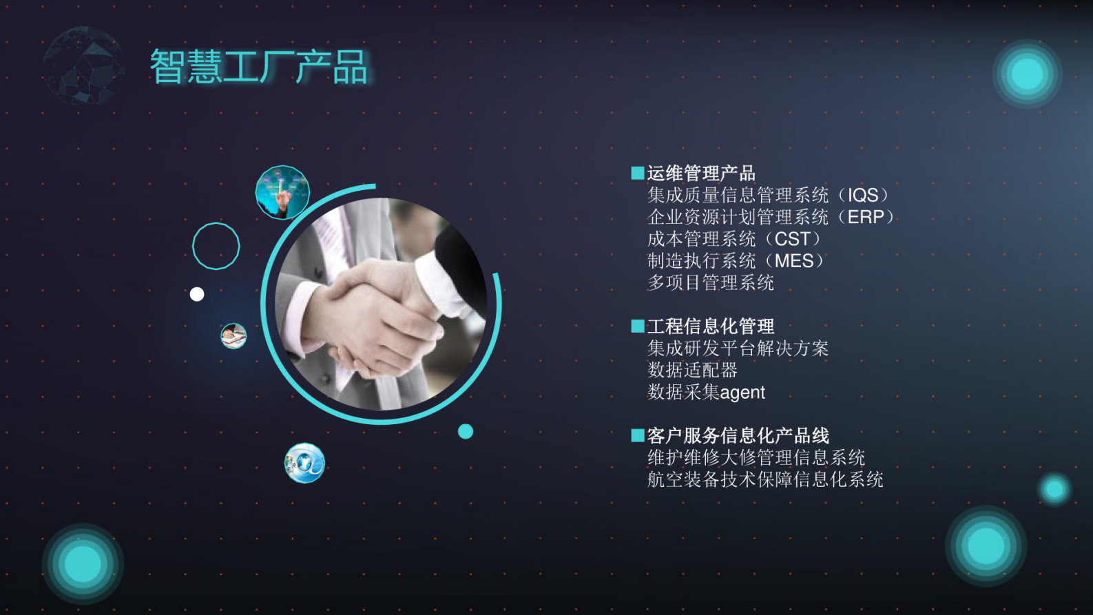 科技风智慧工厂系统解决方案PPT 第10页