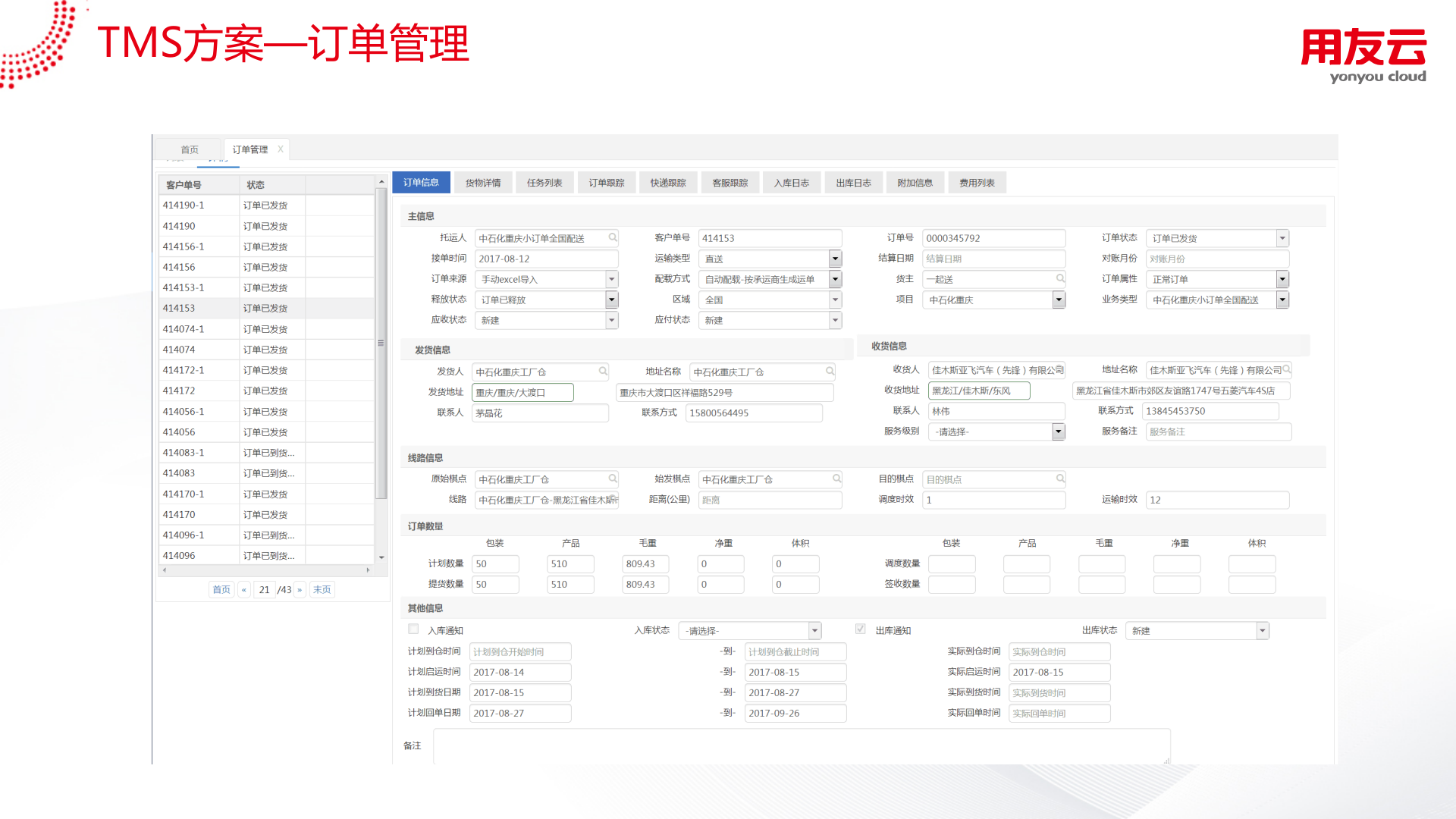 用友TMS方案V1.0 第9页