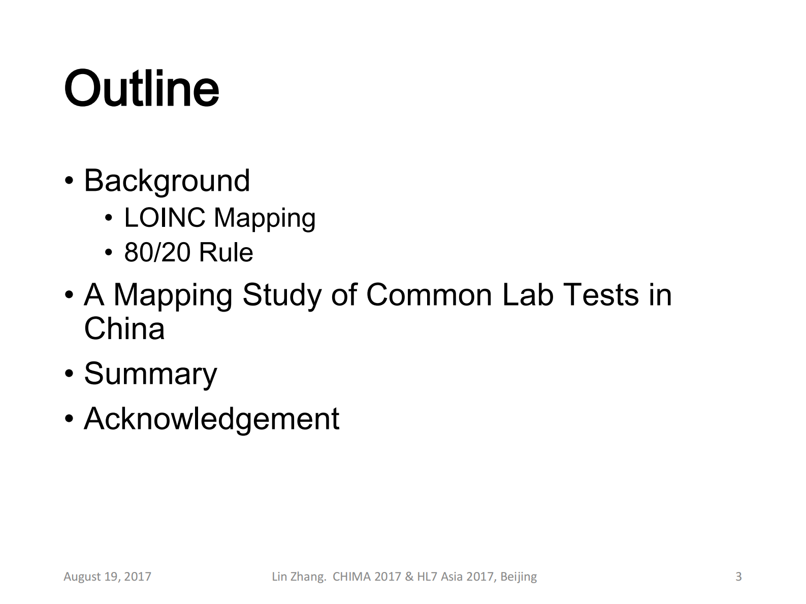 5-张林+HL7Asia2017-英文版-170815-1301（常用实验室检验项目的LOINC代码）——ITIL之家-www.itilzj.com 第3页