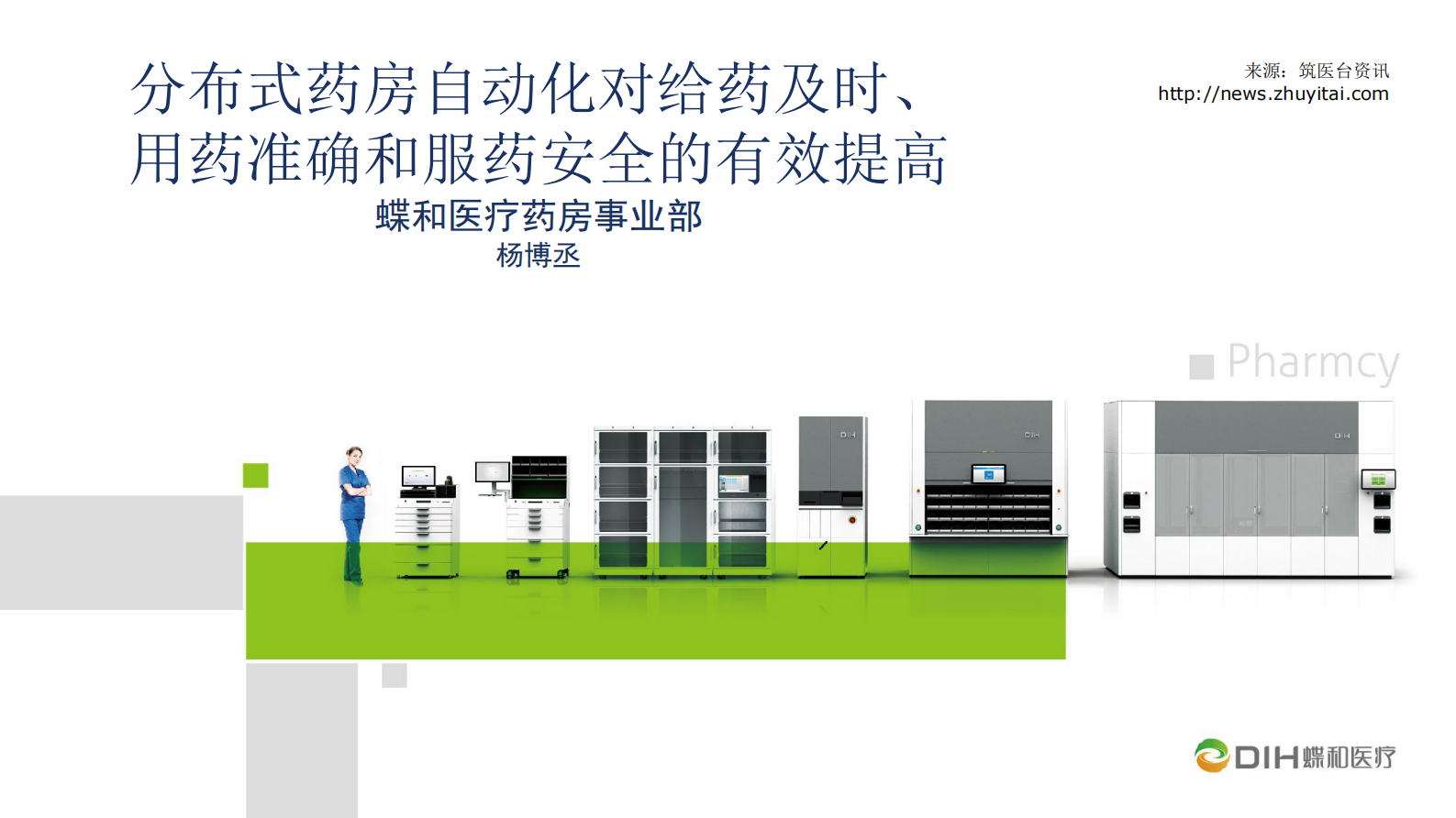 分布式药房自动化对给药及时、用药准确和服药安全的有效提高蝶和医疗药房事业部杨博丞——ITIL之家-www.itilzj.com 第1页