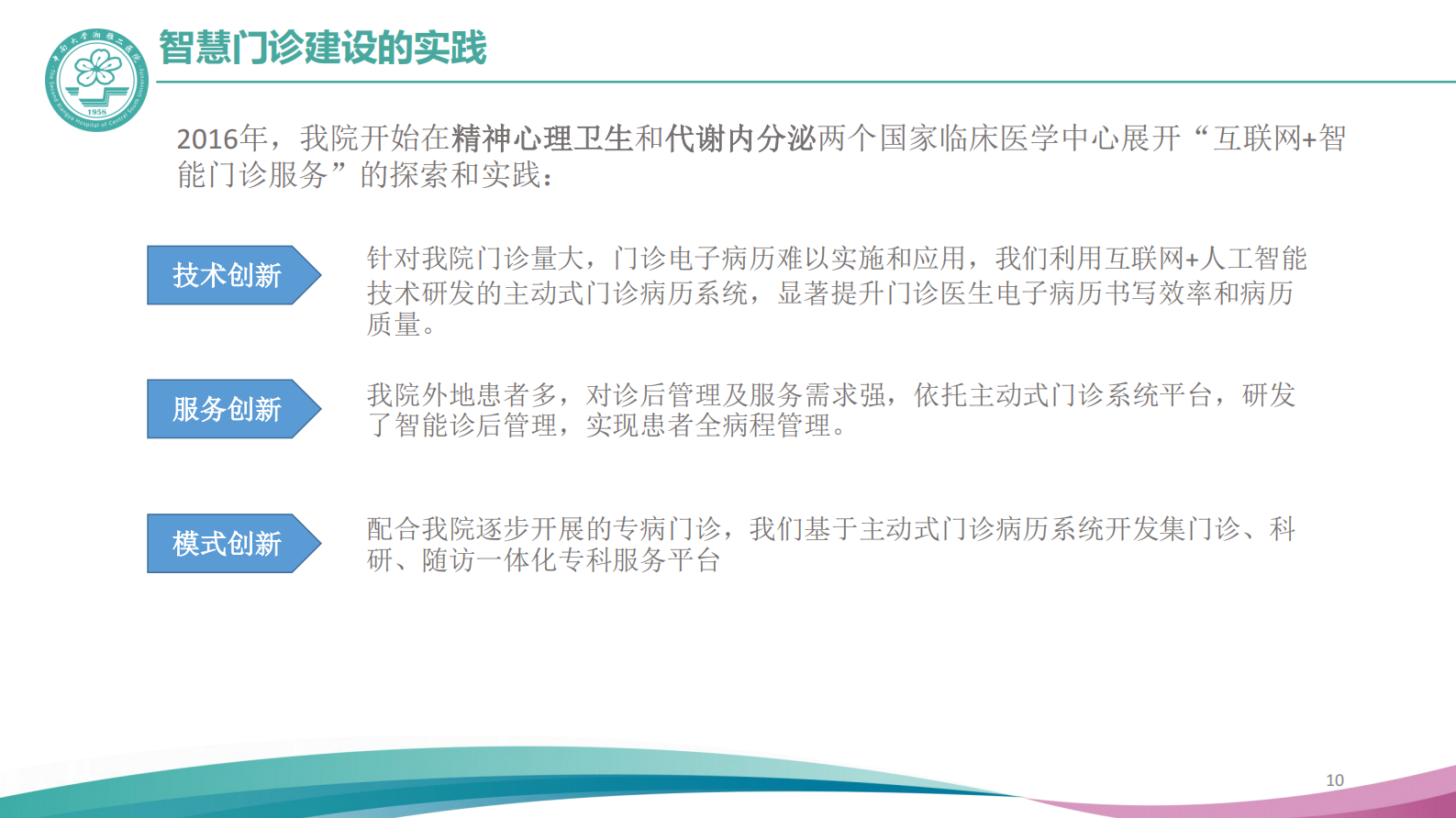 【精品】智慧门诊建设探索与实践0517-朱洪涛——ITIL之家-www.itilzj.com 第10页