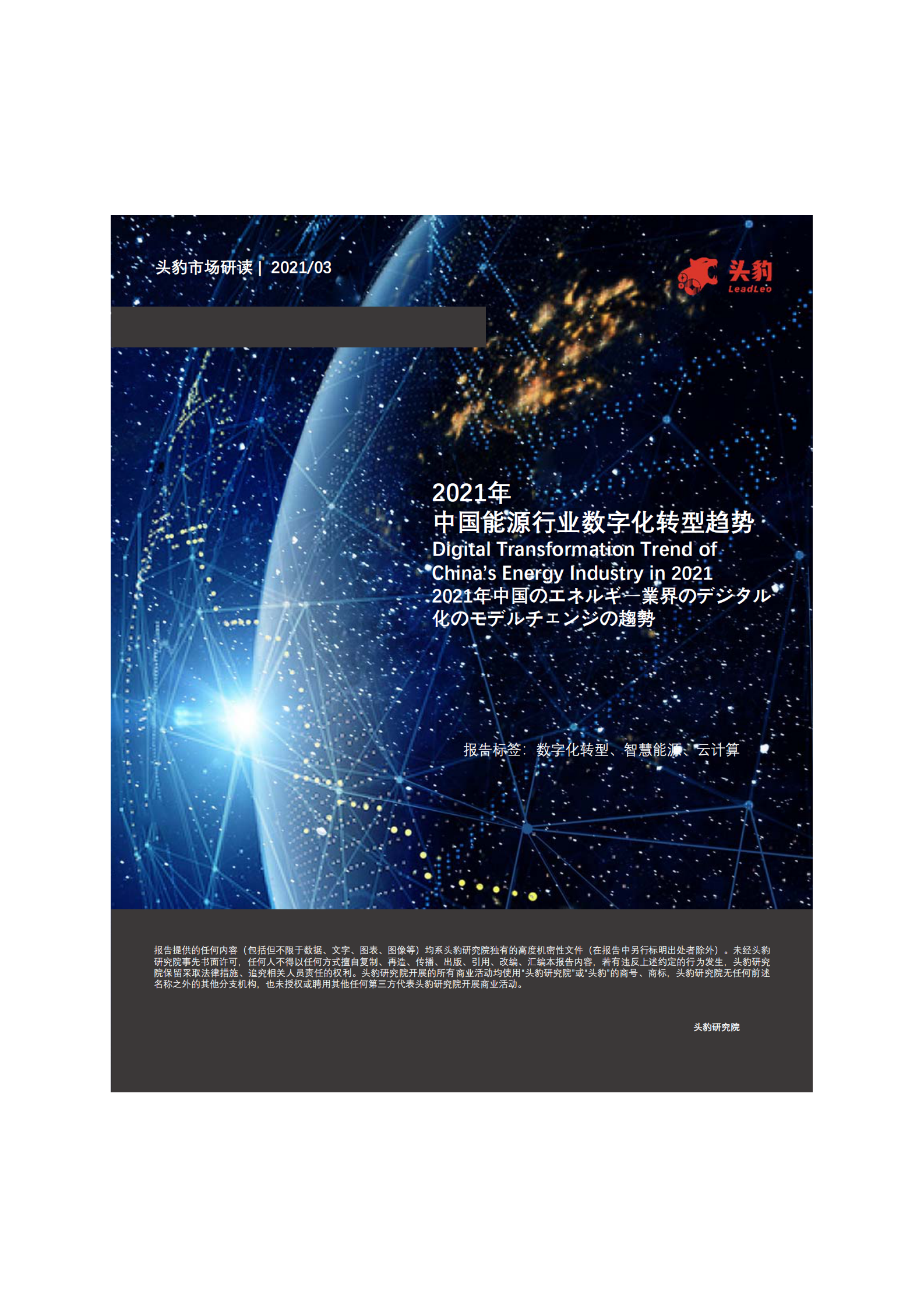 2021年中国能源行业数字化转型趋势_IT管理知识库wenku.itilzj.com 第1页