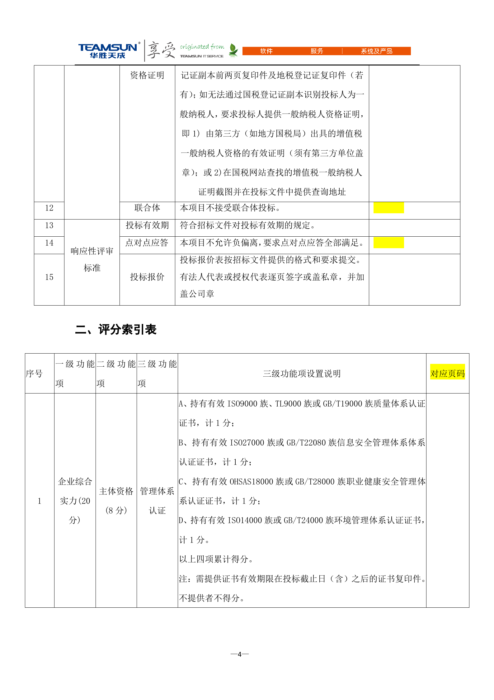 B2B-IDC运维技术服务项目投标文件—技术分册V1.1 第4页