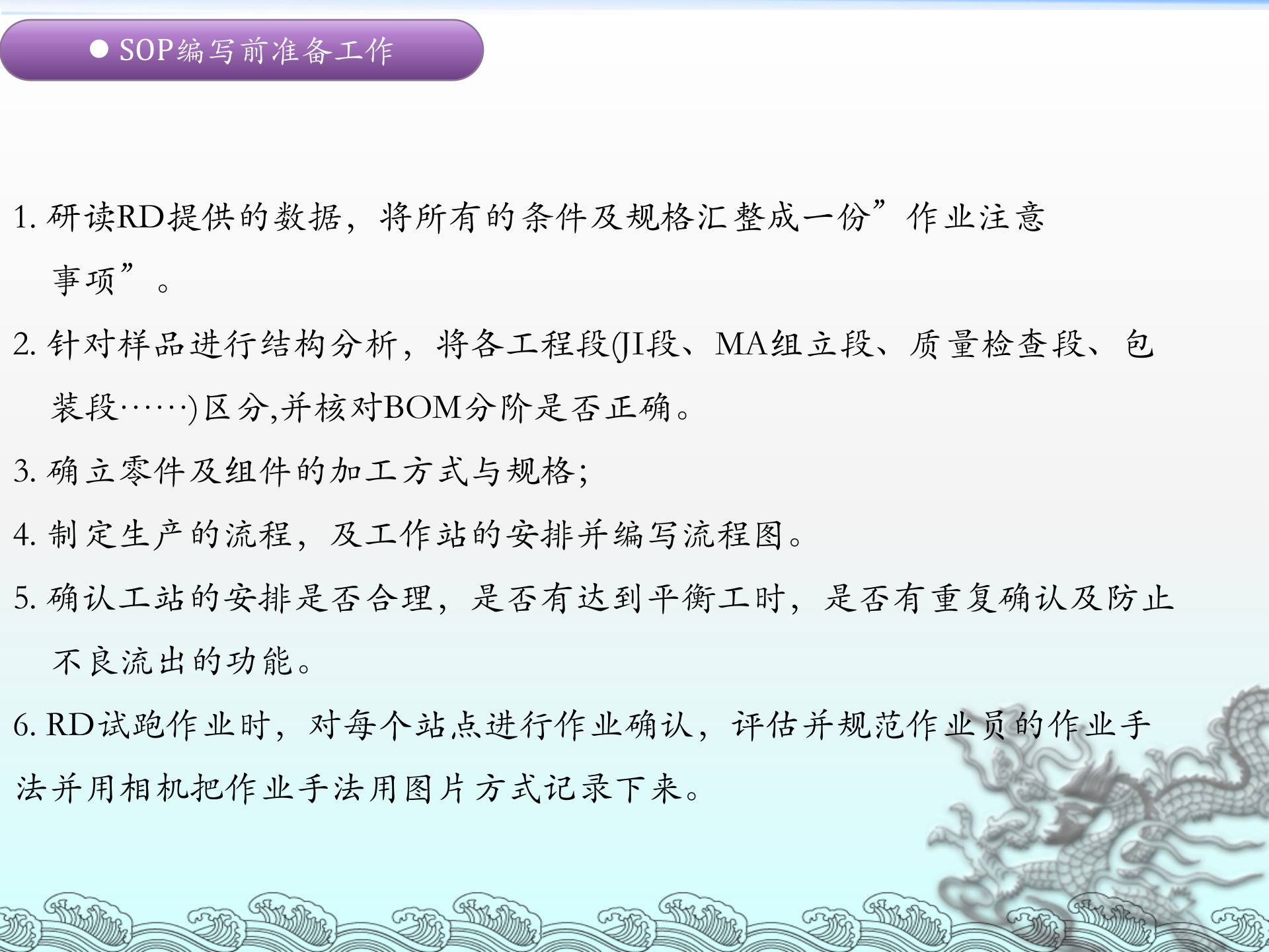 SOP编写方式和技巧 第4页