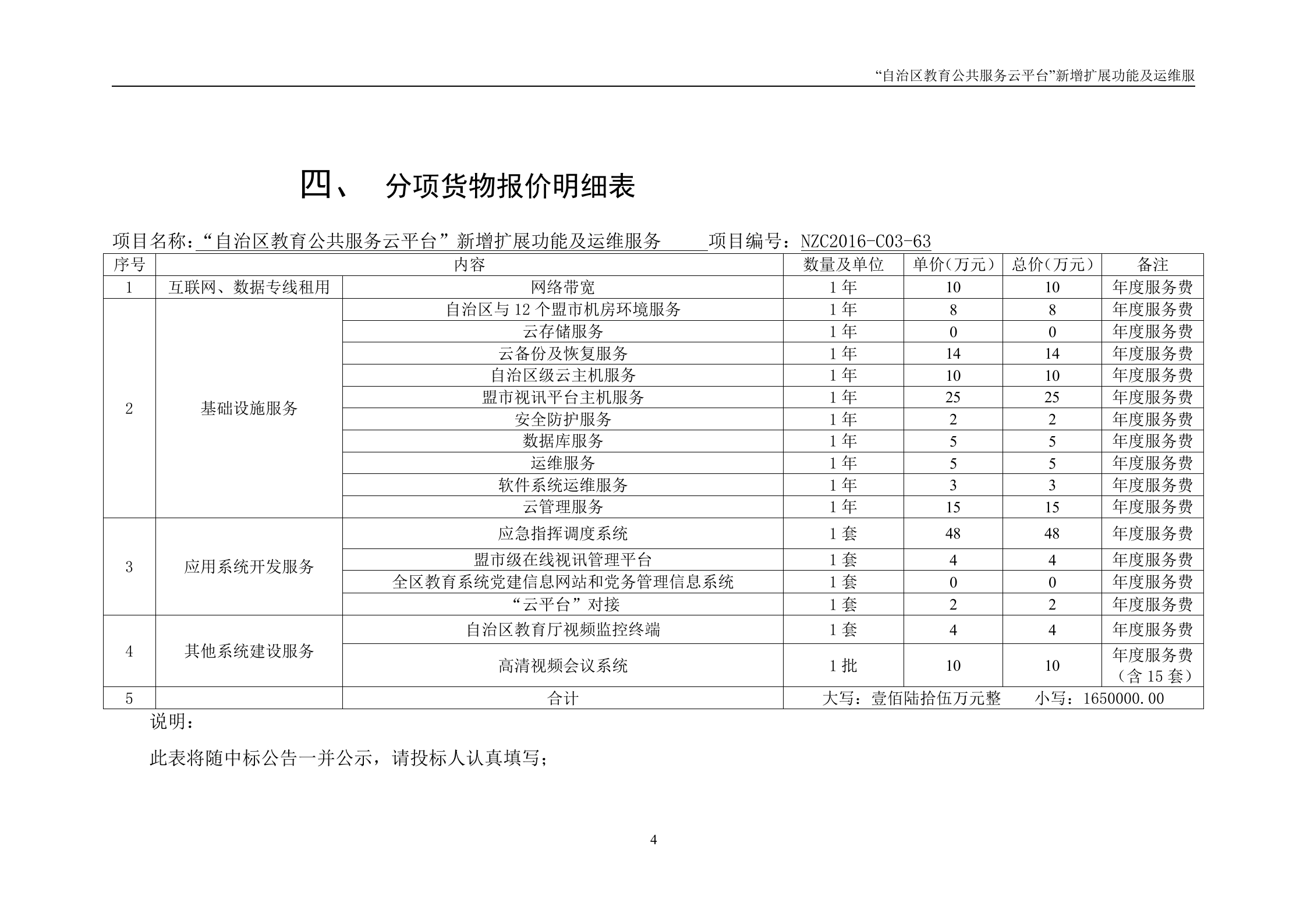 “自治区教育公共服务云平台”新增扩展功能及运维服务投标文件20161223 第10页