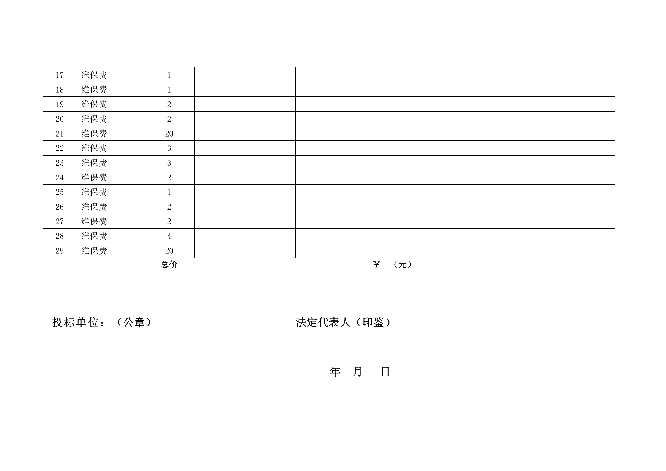 IT类系统运维投标文件(含方案) 第7页