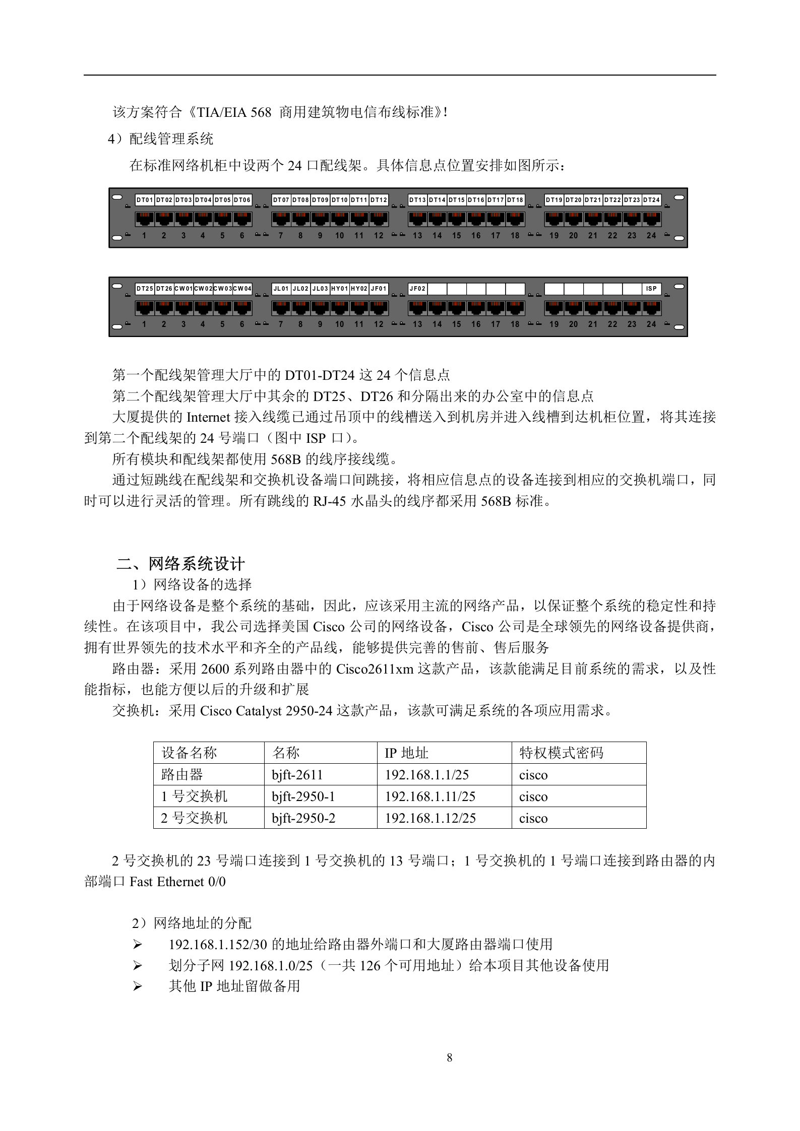 办公网络系统建设投标书 第8页