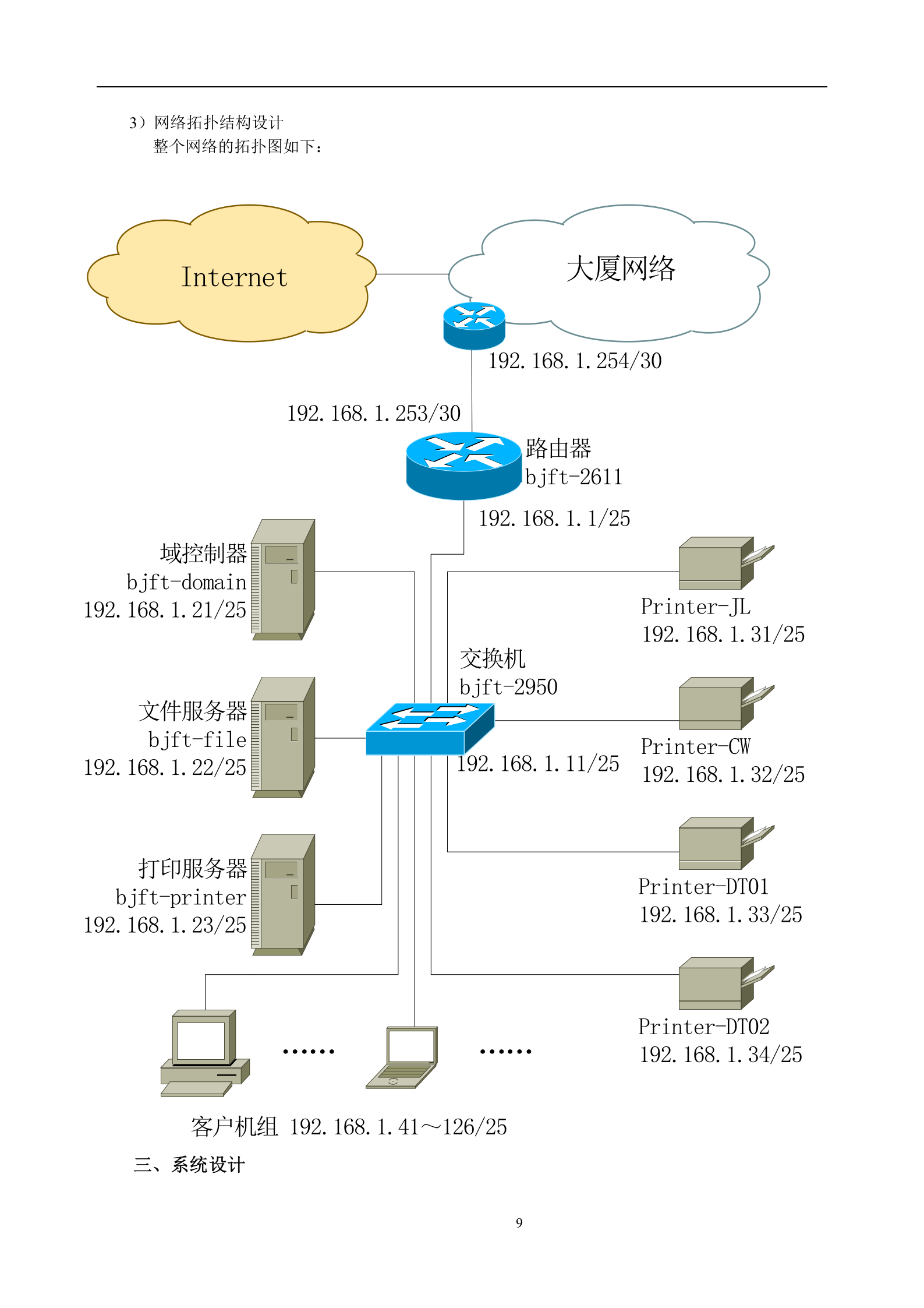 办公网络系统建设投标书 第9页