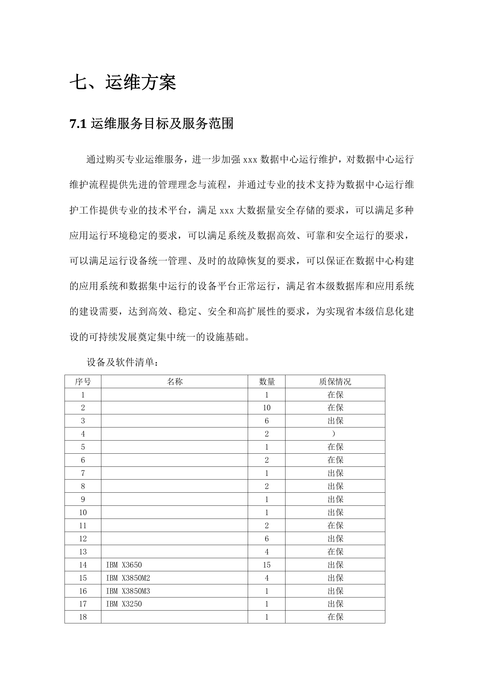 集成系统运维投标文件(含运维方案) 第10页