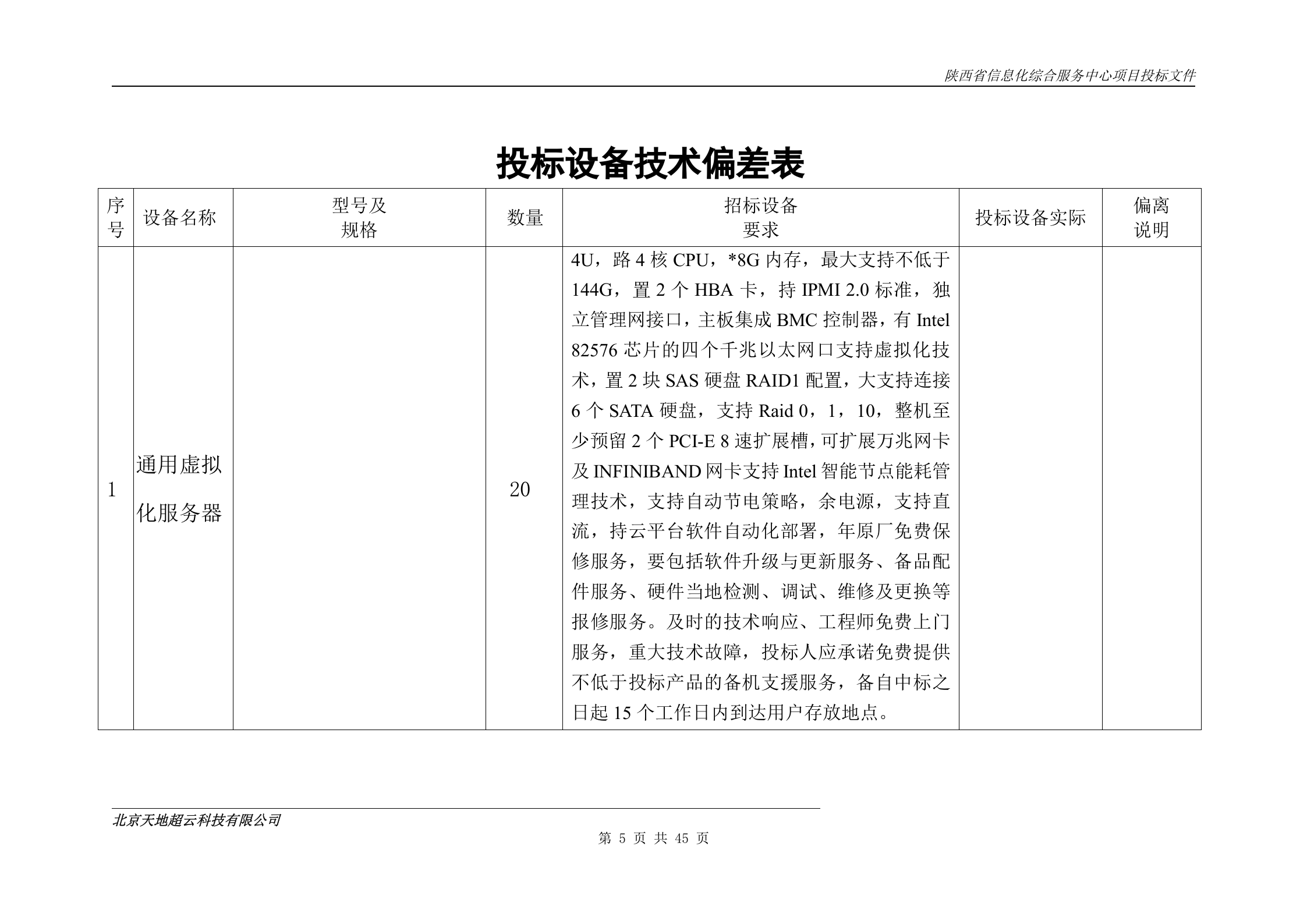 陕西省信息化综合服务中心项目投标文件-技术-实施方案 第5页