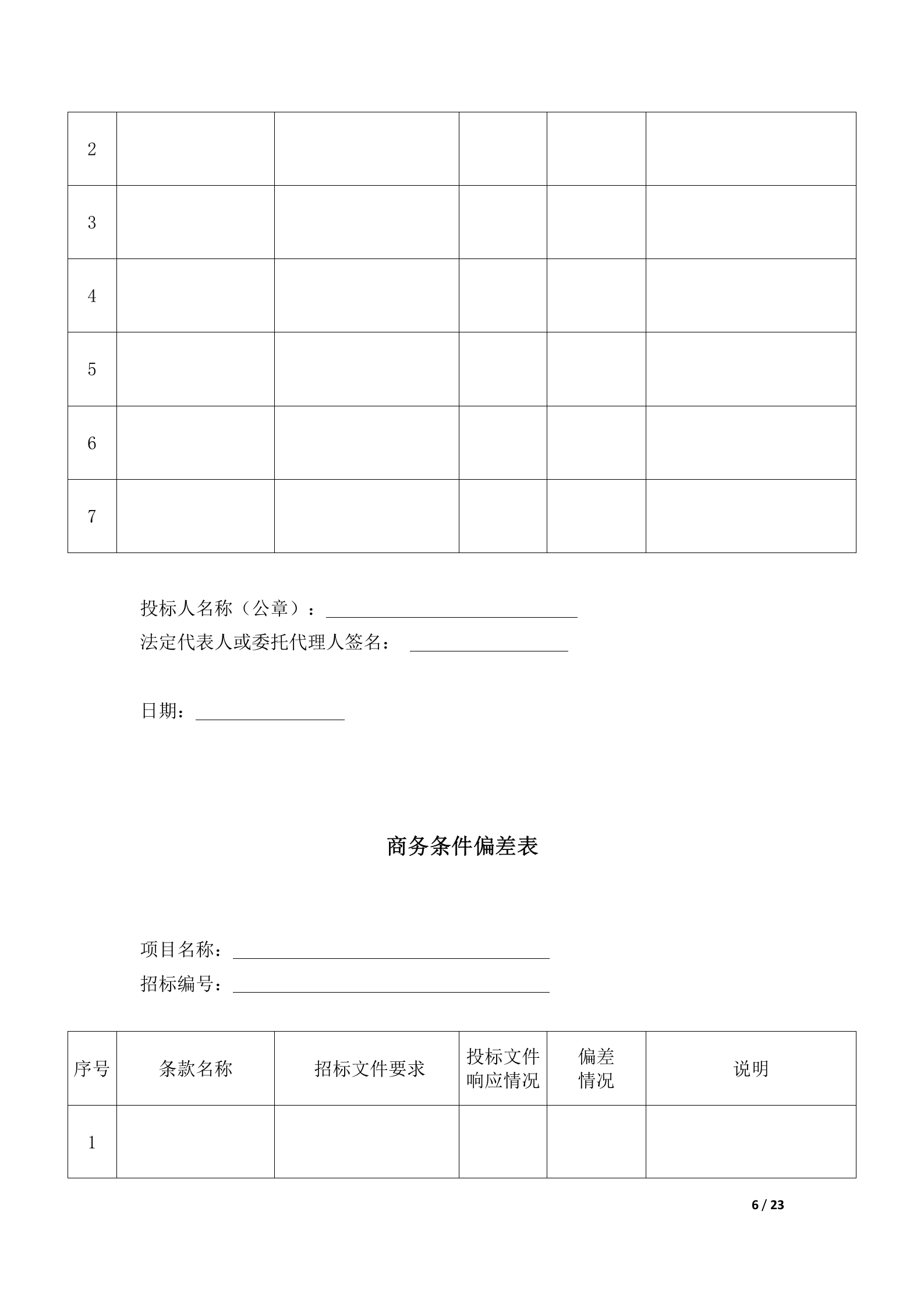 银行网点软转型及6S管理导入供应商采购项目投标书模版(完整版) 第6页