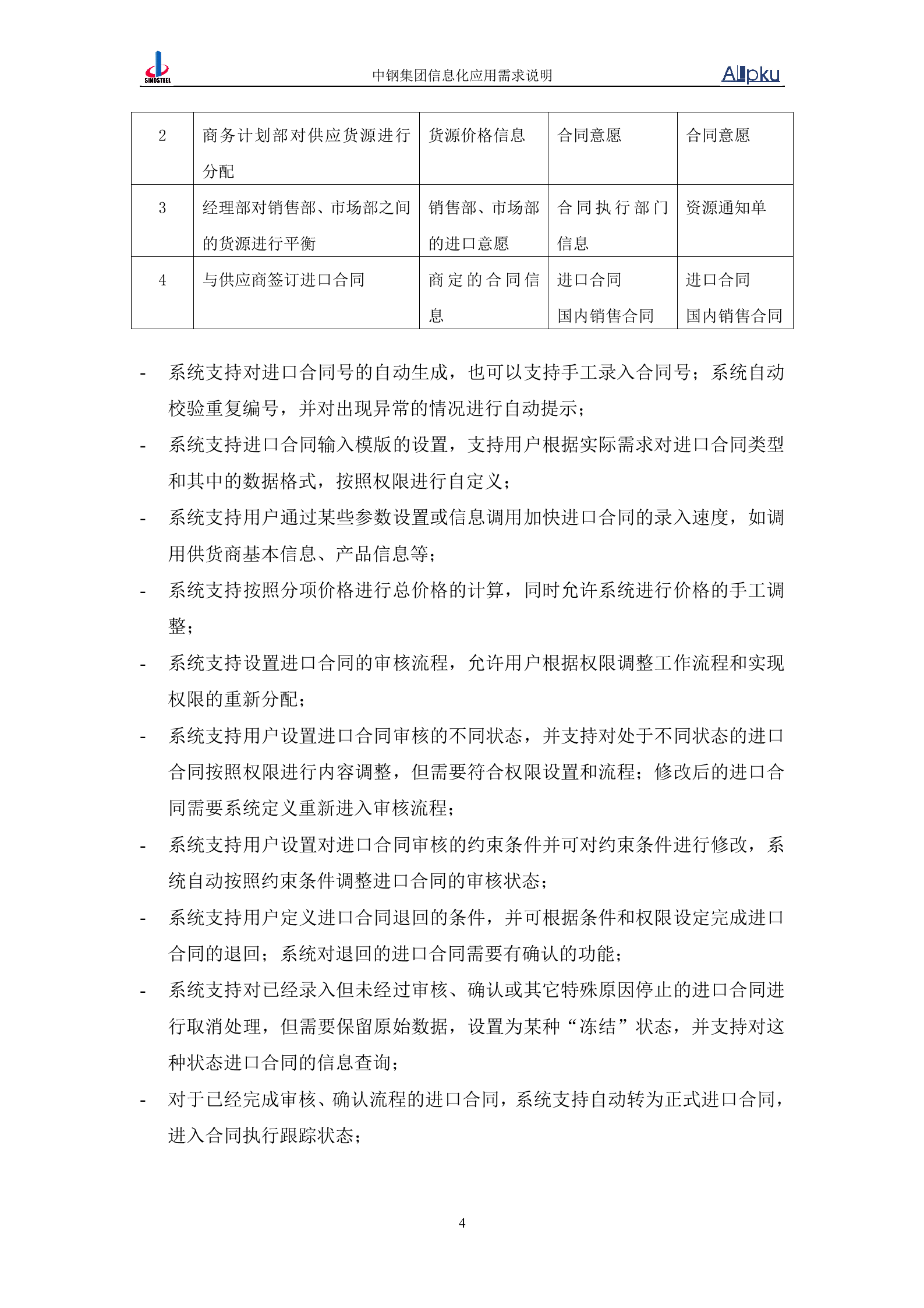 中国中钢集团中钢贸易公司信息化系统业务需求书 第8页