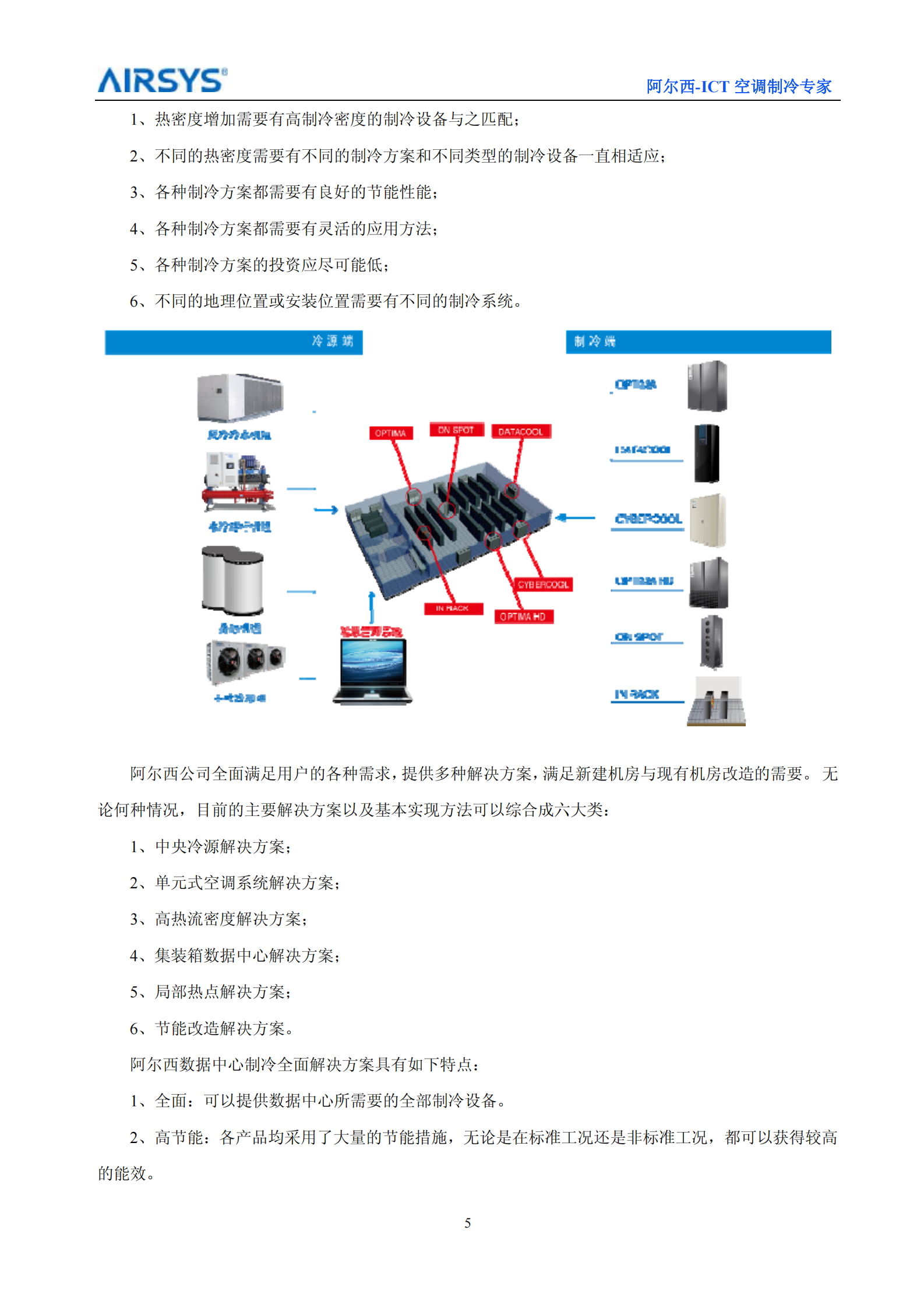 阿尔西数据中心专用空调系统解决方案 第6页