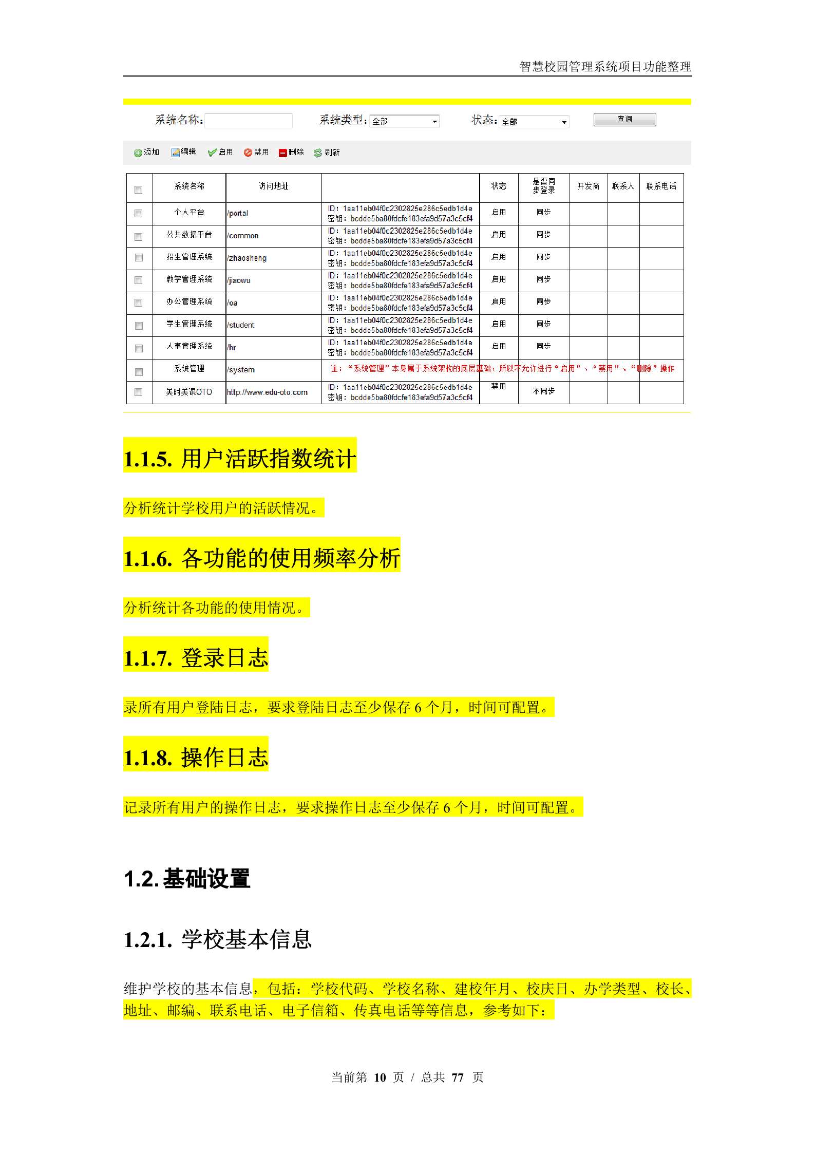 智慧校园管理系统项目功能汇总整理 第10页