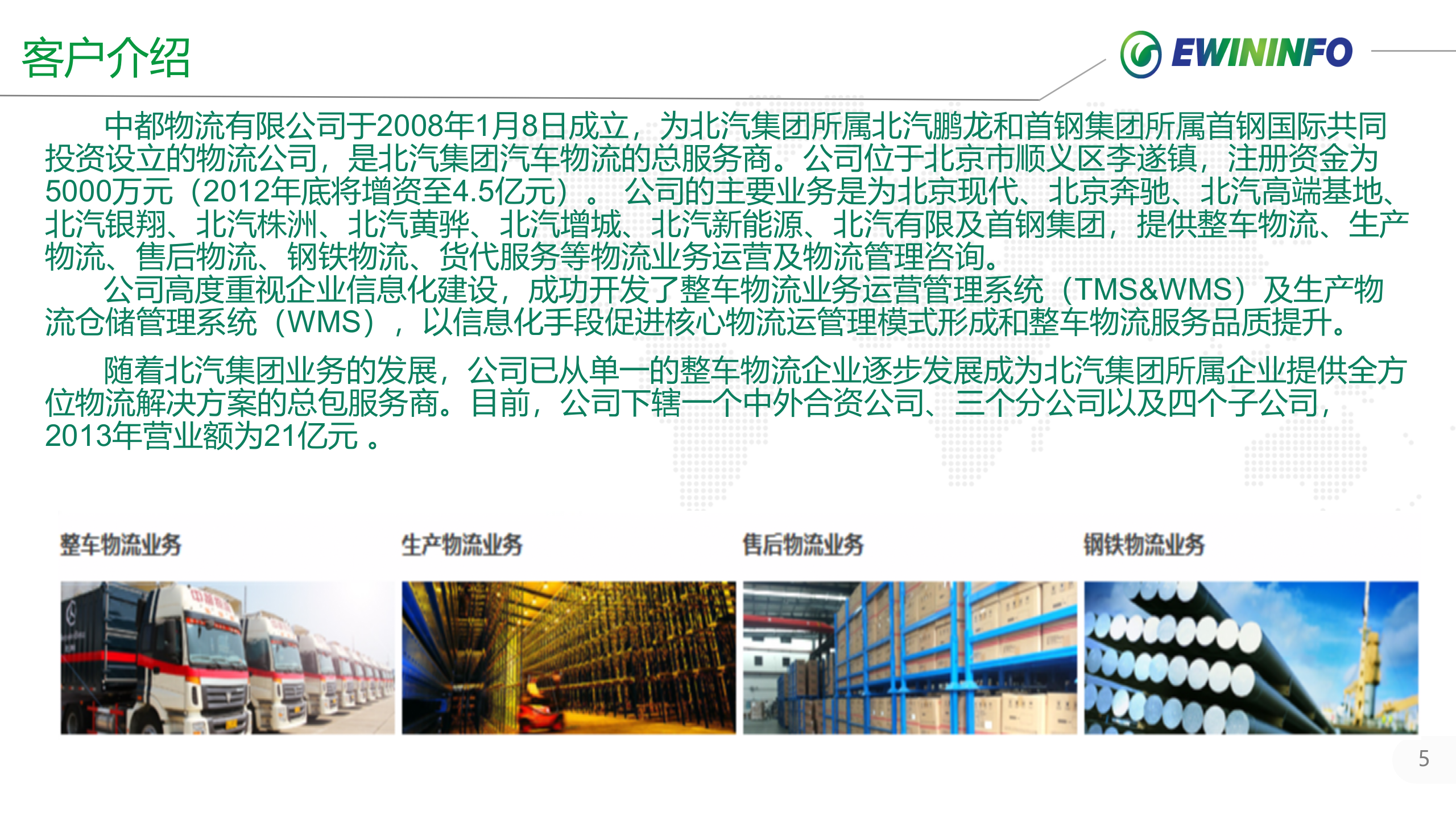 中X物流汽车零部件项目案例介绍 第5页