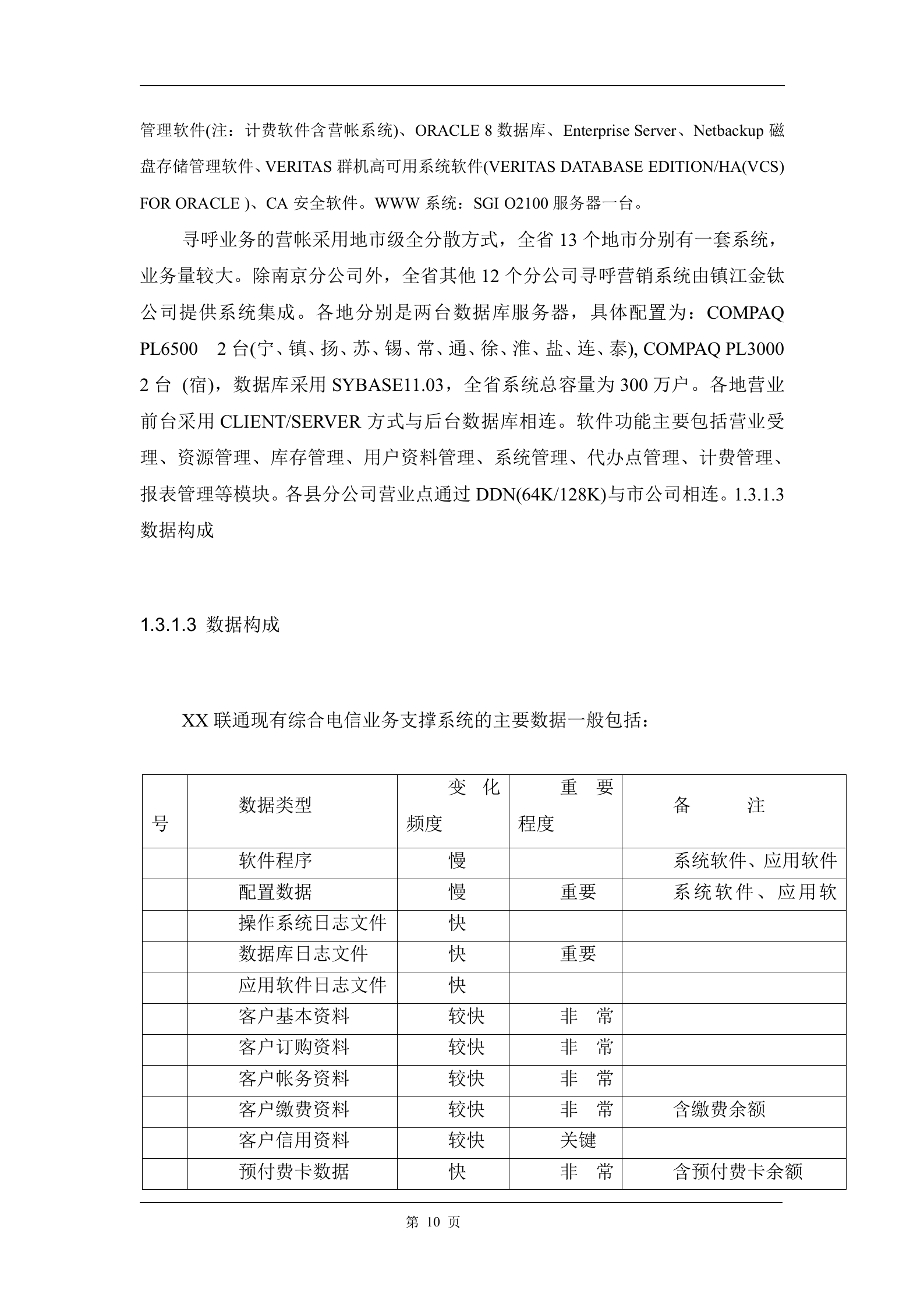 方案-容灾需求分析及方案 第10页