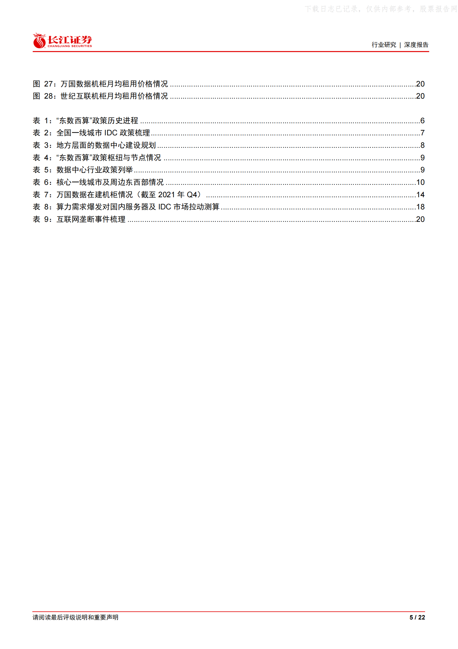 2022年  【22页】“东数西算”：IDC行业的供给侧改革 第5页
