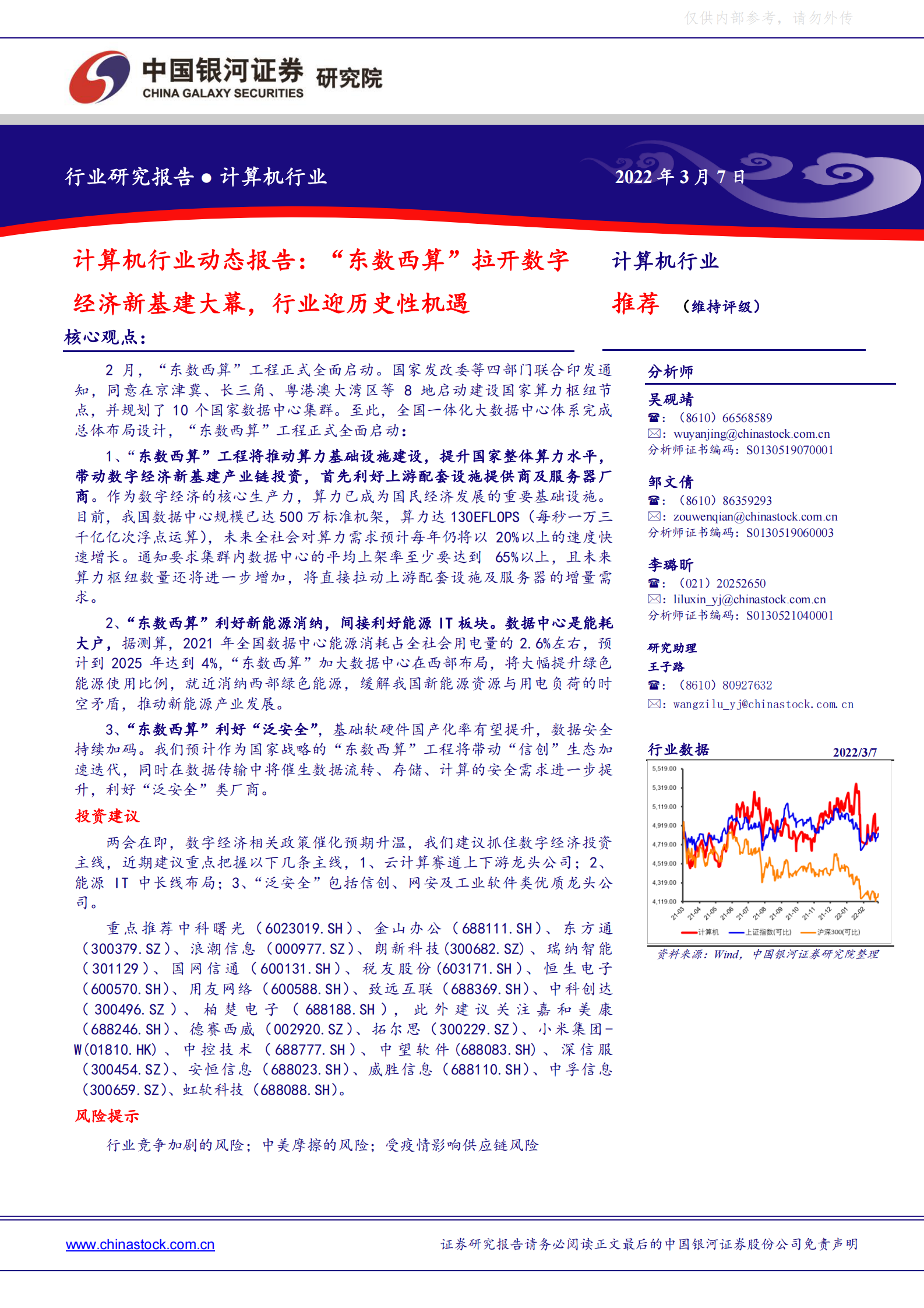 2022年  【48页】“东数西算”拉开数字经济新基建大幕，行业迎历史性机遇 第1页