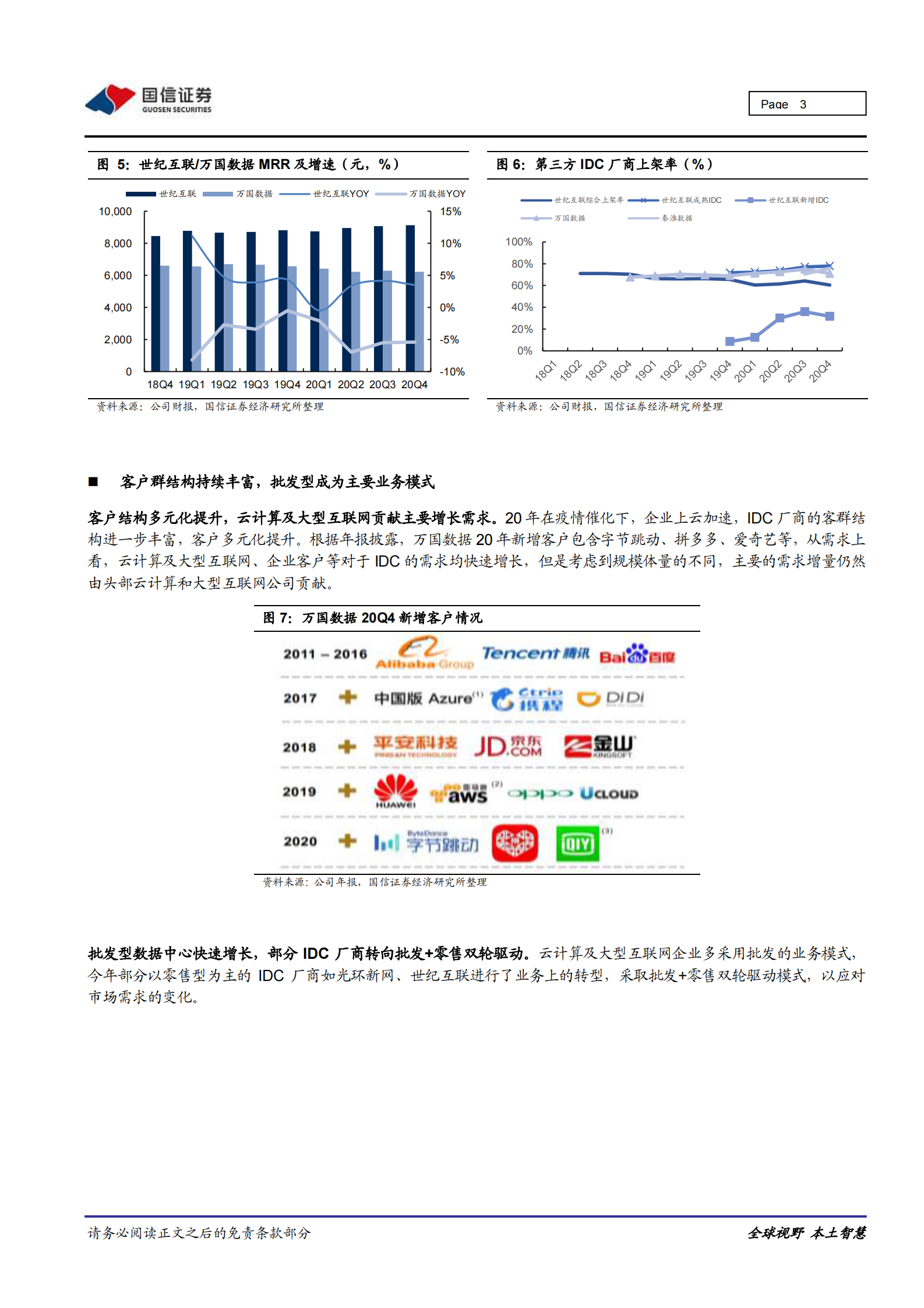 2021年  【10页】IDC行业专题：IDC20Y年报总结：营收高速增长，产能有望加速释放 第3页