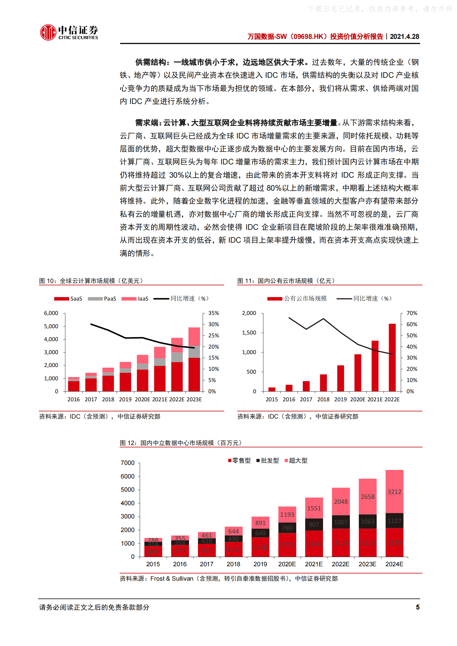 2021年  【26页】万国数据-SW投资价值分析报告：国内最大第三方IDC厂商，持续高速增长可期 第10页