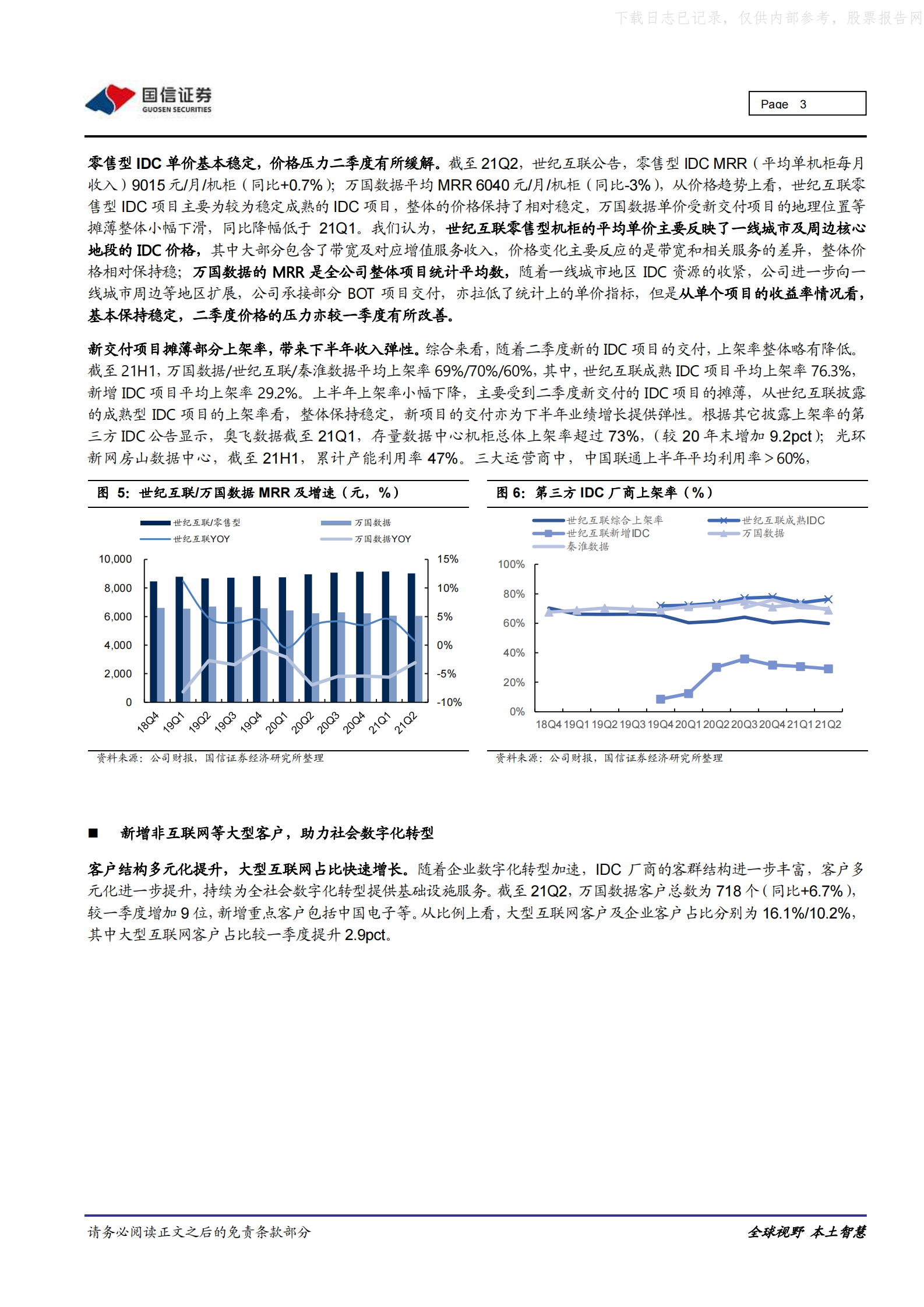 2021年  【13页】IDC／云计算行业专题：21Y半年报总结，寒冬已过，静待复苏 第3页
