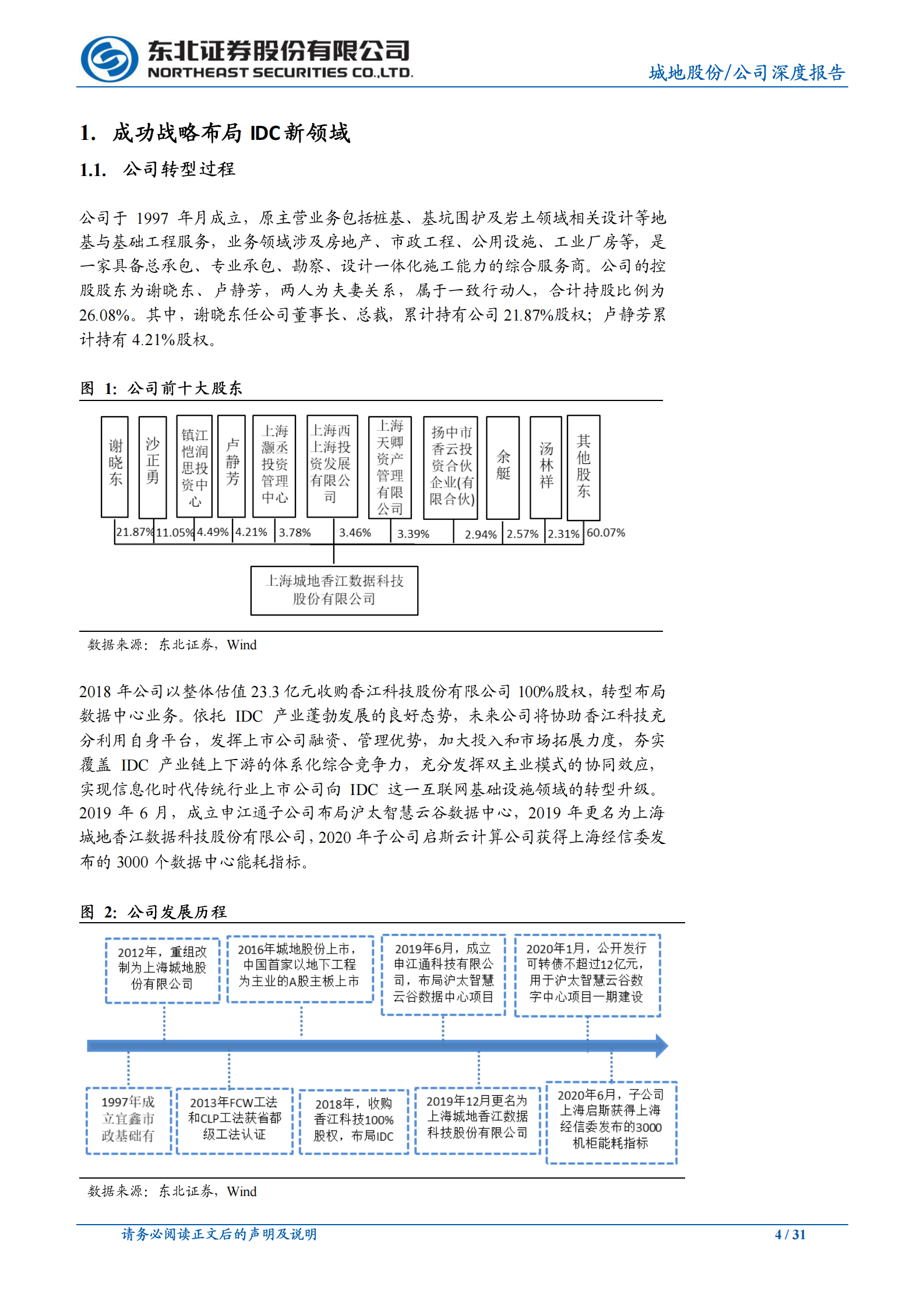 2020年  城地股份：转型成功、规模扩大,被市场忽略的优质IDC-东北证券[孙树明]-20200702【31页】 第4页