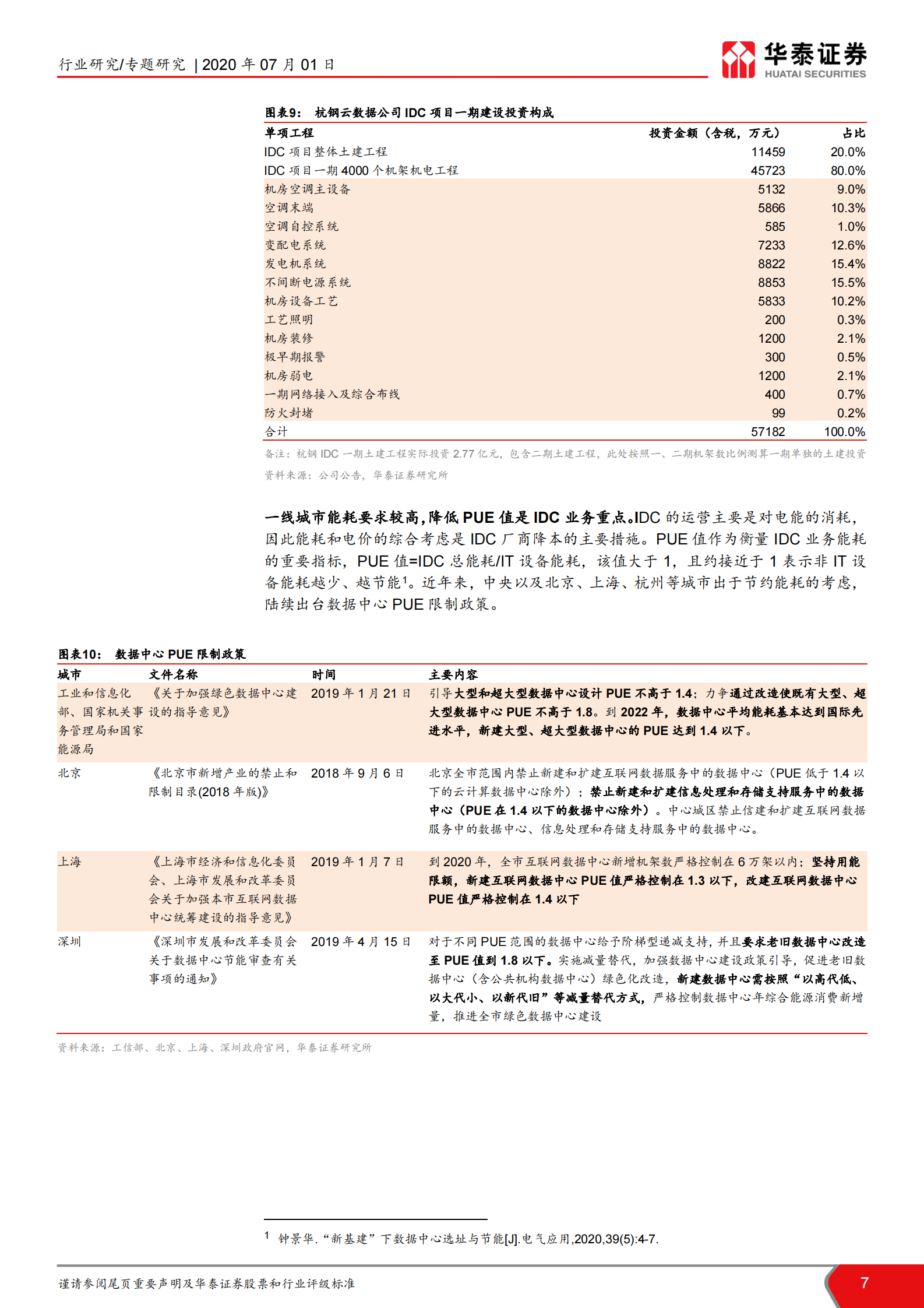 2020年  钢铁企业涉足IDC业务的可能性：钢企发展IDC：生产要素再利用-20200701 第7页