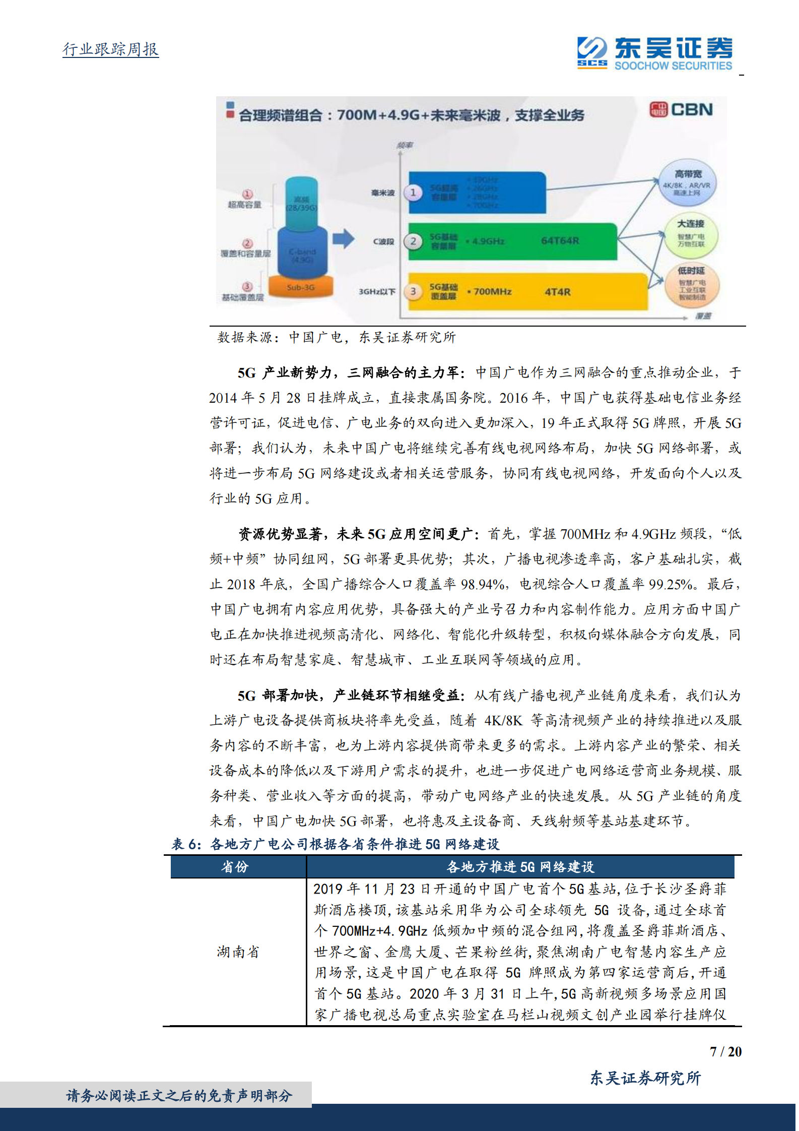 2020年  各地方广电进一步加快5G部署，全球IDC产业保持高速发展-东吴证券[侯宾,姚久花]-20200810【20页】 第7页