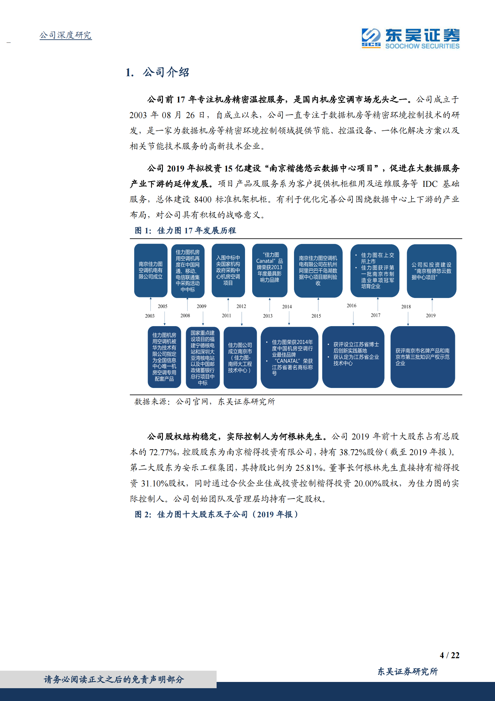 2020年  佳力图：IDC精密环境控制龙头，积极布局下游延伸，充分享受行业红利-东吴证券[侯宾]-20200712【22页】 第4页