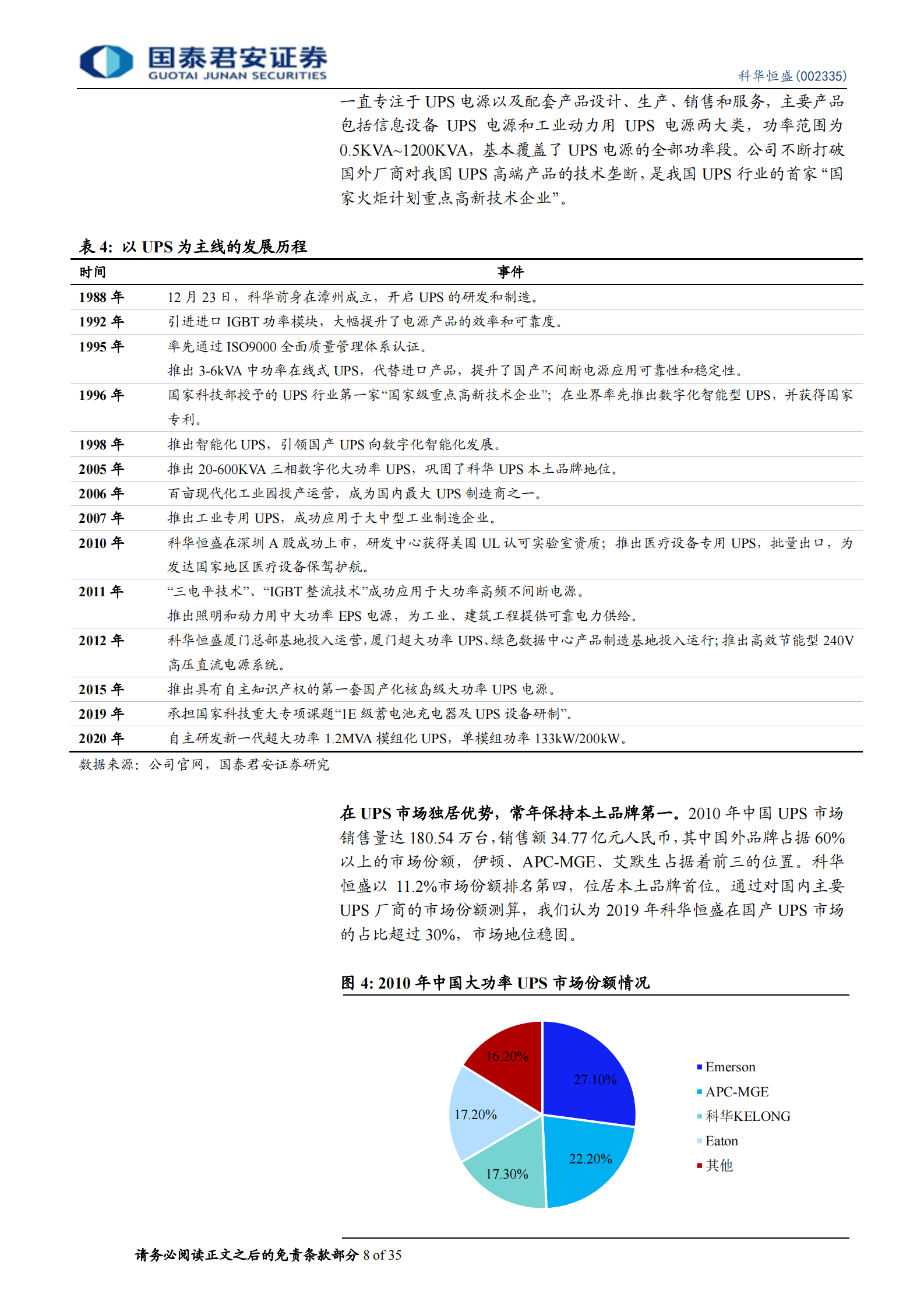 2020年  科华恒盛：腾讯云核心供应商，IDC业务高歌猛进-国泰君安[程硕,马天诣]-20200831【35页】 第8页
