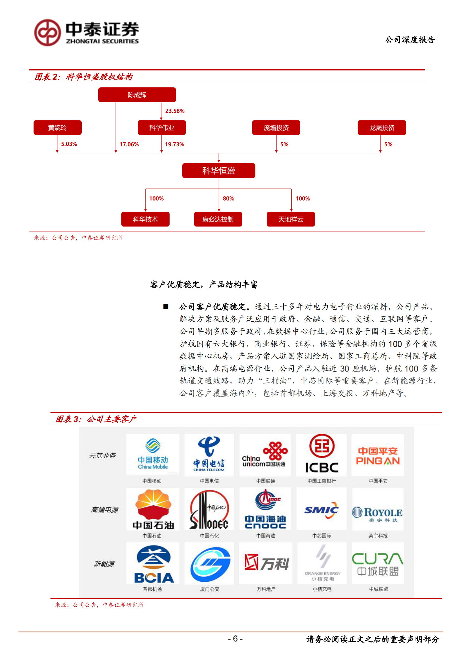 2020年  科华恒盛：战略聚焦数据中心，成为腾讯IDC综合服务商-中泰证券[陈宁玉,易景明,周铃雅,王逢节]-20200901【34页】 第6页